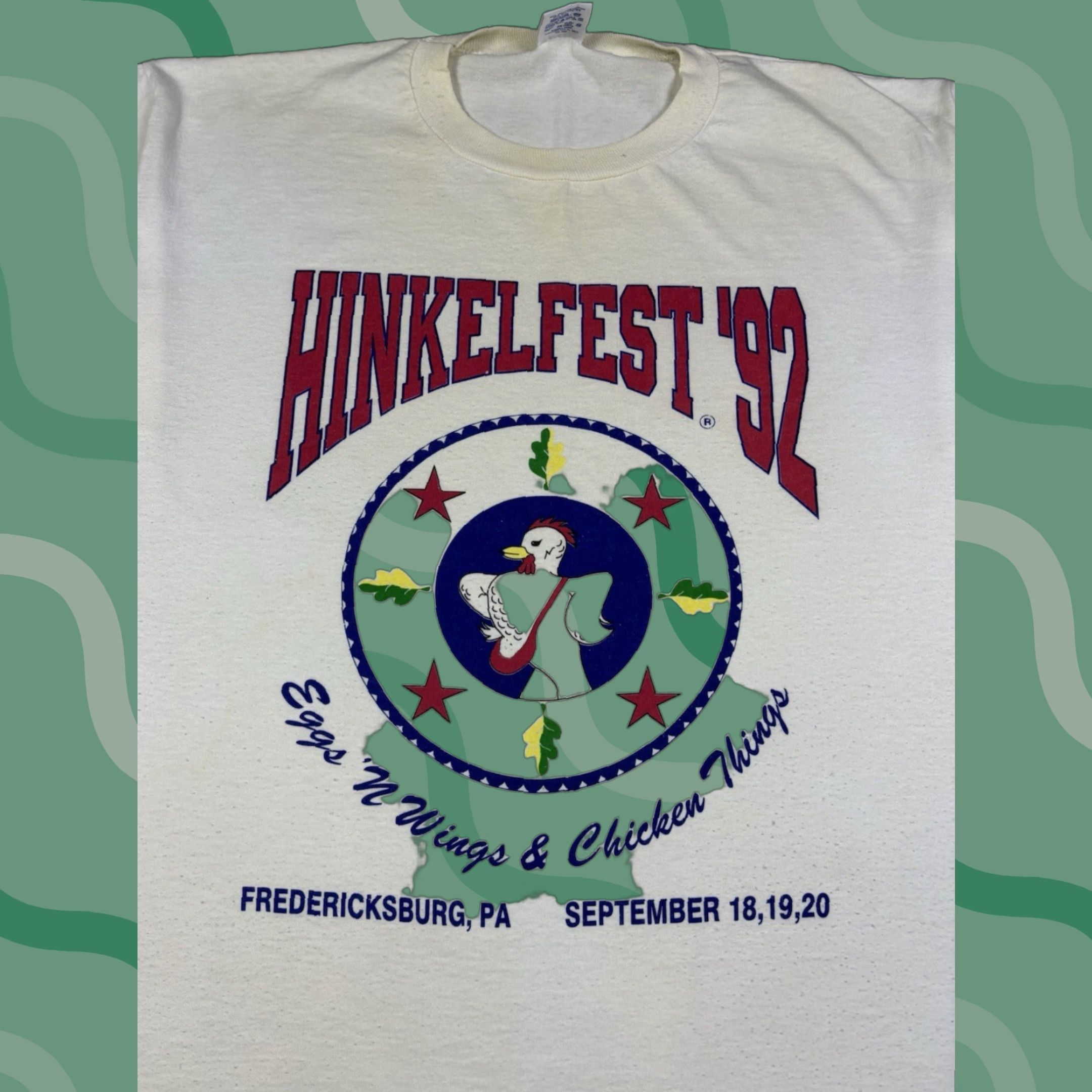 Jerzees VINTAGE 90s Jerzees T-Shirt White XL Crew Neck Short Sleeve Graphic Print Bunny Stitch Bill 90s Men Christmas? Size US XL / EU 56 / 4 - 1 Thumbnail