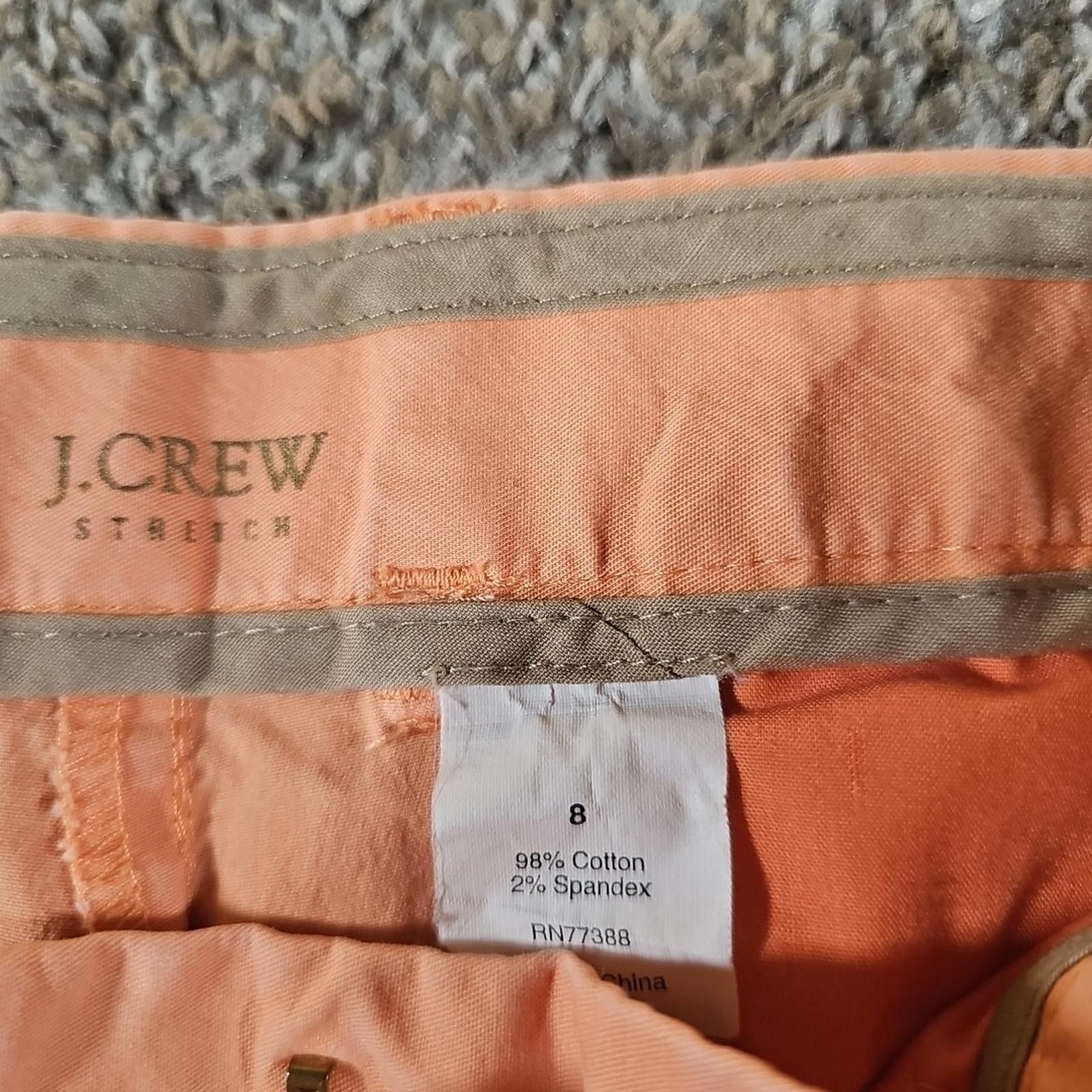 J.Crew J. Crew Stretch Sz 8 Orange Shorts Size 30" / US 8 / IT 44 - 4 Thumbnail
