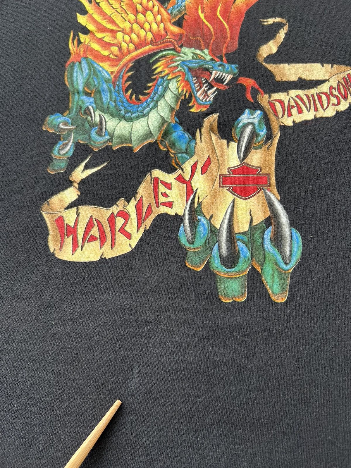 Harley Davidson Vintage 90s Harley Davidson Dragon Zurich Switzerland Size US M / EU 48-50 / 2 - 7 Thumbnail