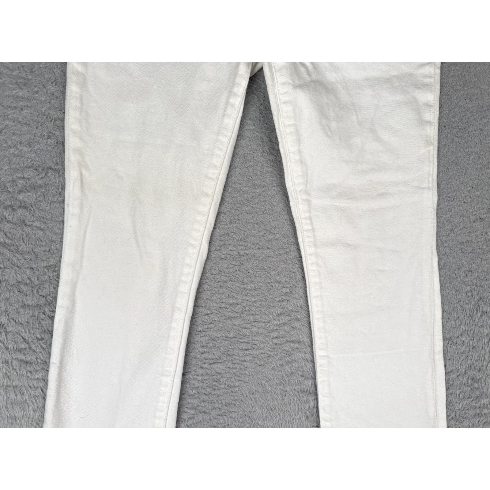Banana Republic Banana Republic Jeans Womens 25 White Mid Rise Skinny Slim Stretch Denim 27x28 Size 42" / US 20 - 3 Thumbnail