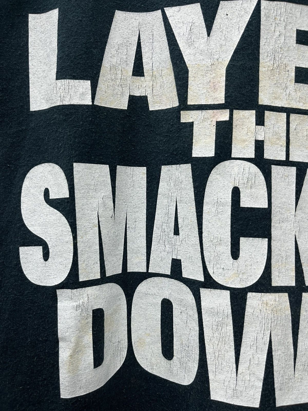 WWF Vintage 1998 WWF “Layeth the Smacketh Down” The Rock Tee Size US XL / EU 56 / 4 - 4 Thumbnail