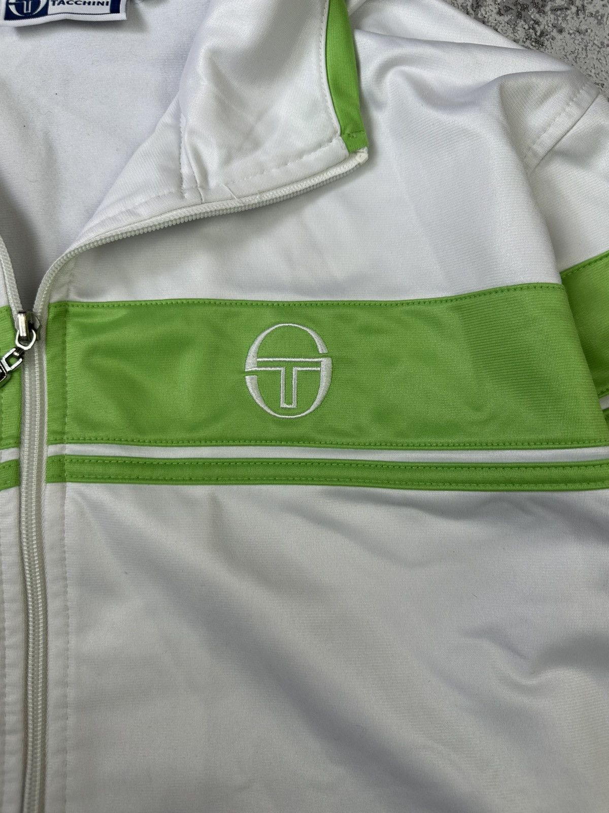 Vintage Sergio Tacchini Casual Full Zipper Track 90s in White, Men's — image 5 of 6