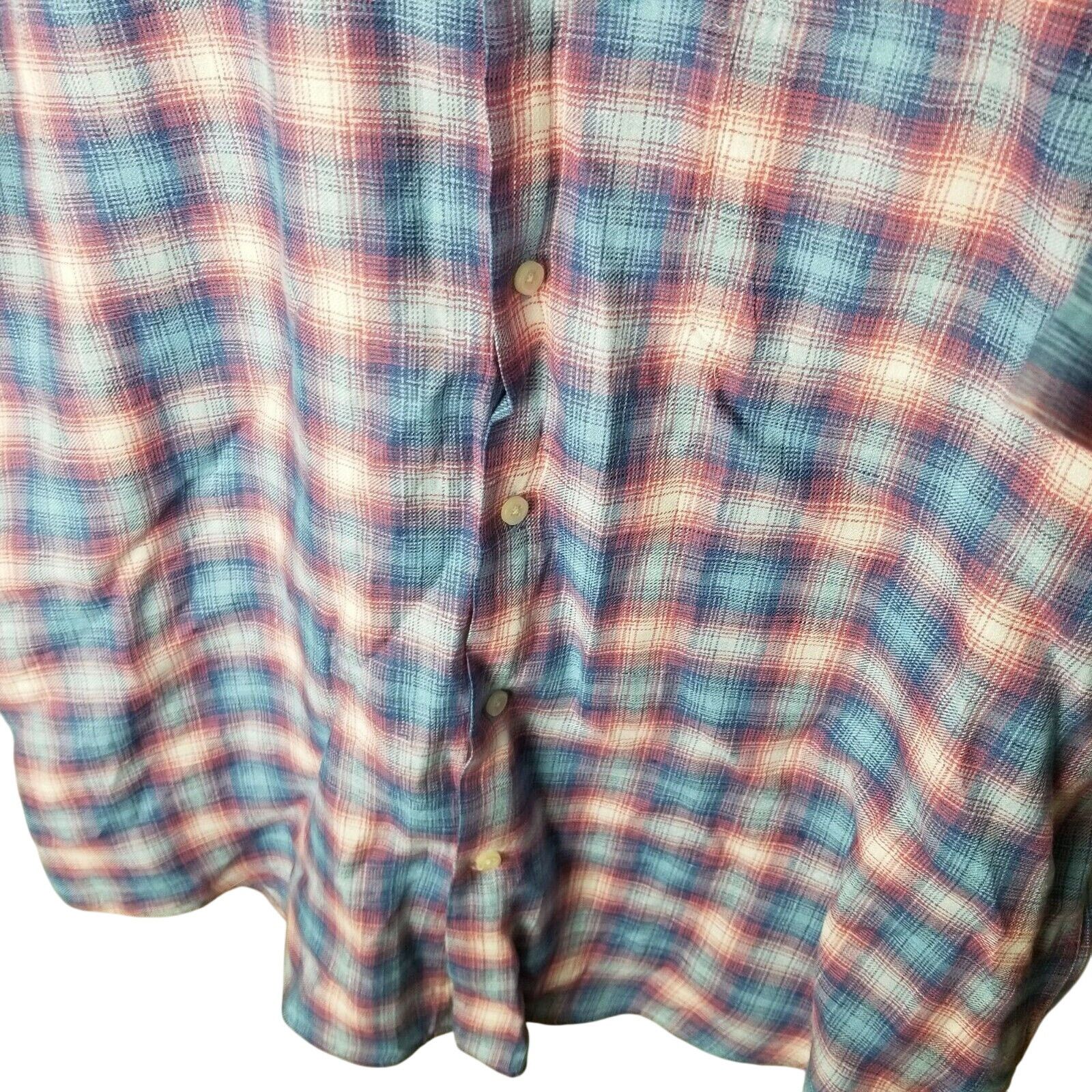 Peter Millar Peter Millar Mens Plaid Linen Shirt Size L Preppy Coastal Size US L / EU 52-54 / 3 - 3 Thumbnail