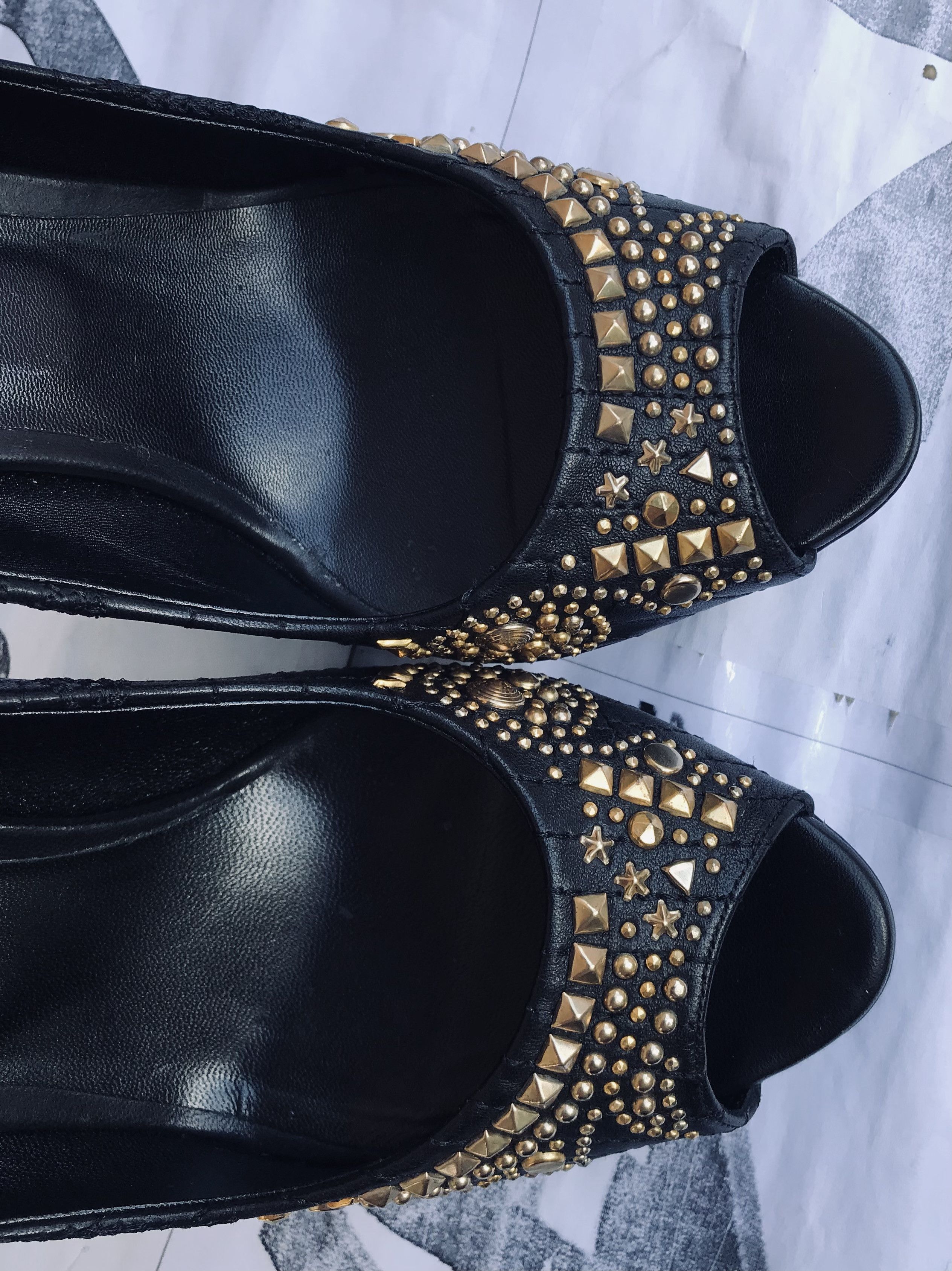 Versace Gianni Versace Vanitas Heels Pump 120 mm Leather Spikes Size US 10 / IT 40 - 10 Thumbnail