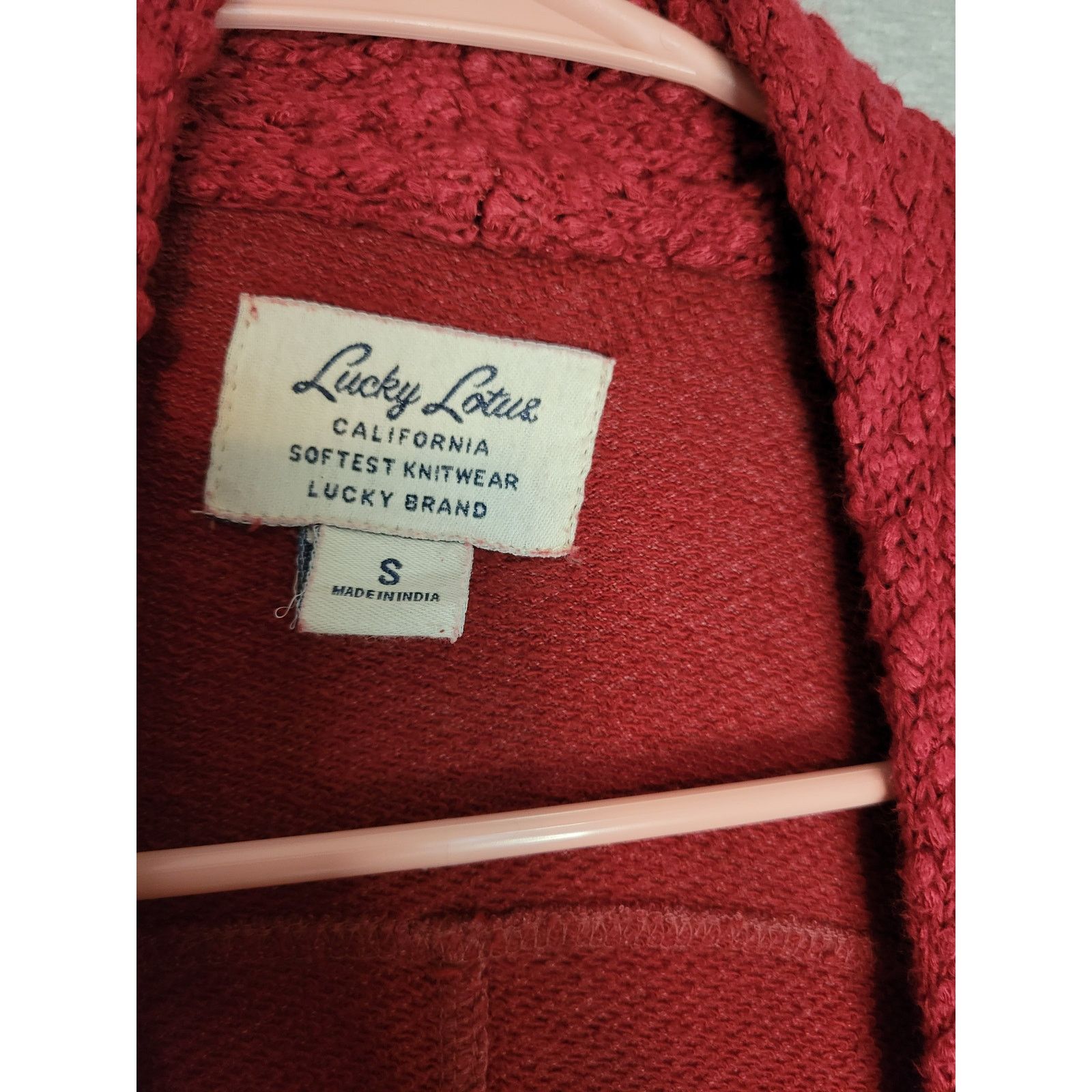 Lucky Brand Women's Lucky Brand Lucky Lotus Knitwear Red Cardigan Small Size S / US 4 / IT 40 - 10 Thumbnail