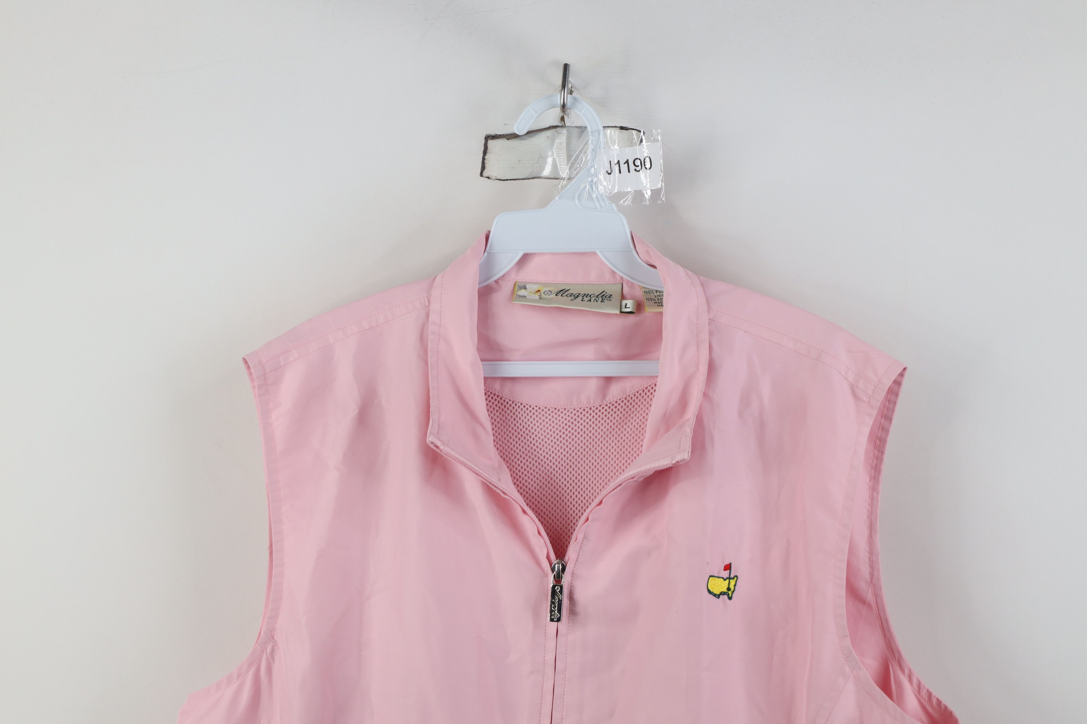 Vintage Vintage 90s Magnolia Lane August Golf Vest Jacket Pink Size L / US 10 / IT 46 - 2 Thumbnail
