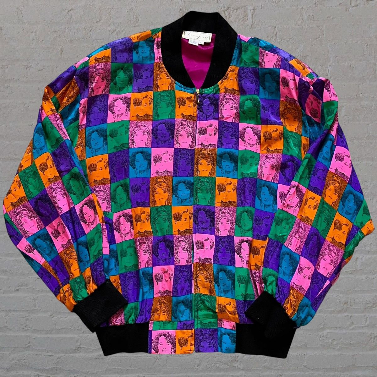 Other VINTAGE 80’s SPENSER JERMEY SILK BOMBER JACKET POP ART L Size L / US 10 / IT 46 - 1 Thumbnail