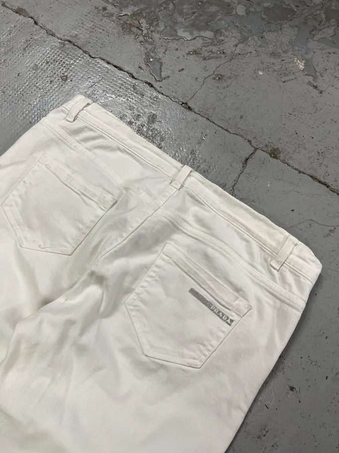 Prada 2000s Prada Classic White Denim Jeans Size US 33 - 9 Thumbnail