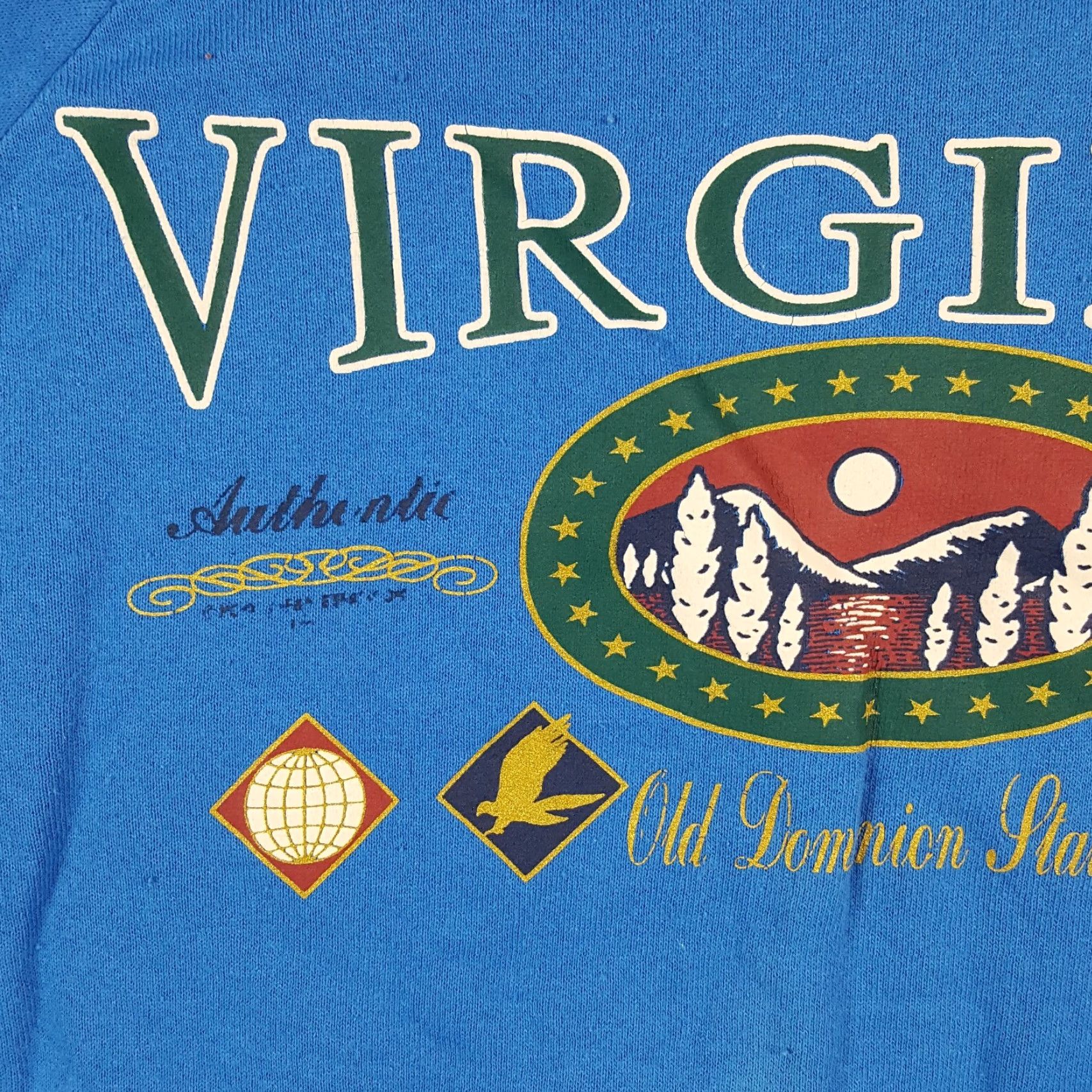 Hanes Vintage Hanes Virginia State Park Sweatshirt Pullover Crew Neck Men L Blue 90s Outdoor Nature University USA Raglan 00s Athletic Logo Size US L / EU 52-54 / 3 - 3 Thumbnail