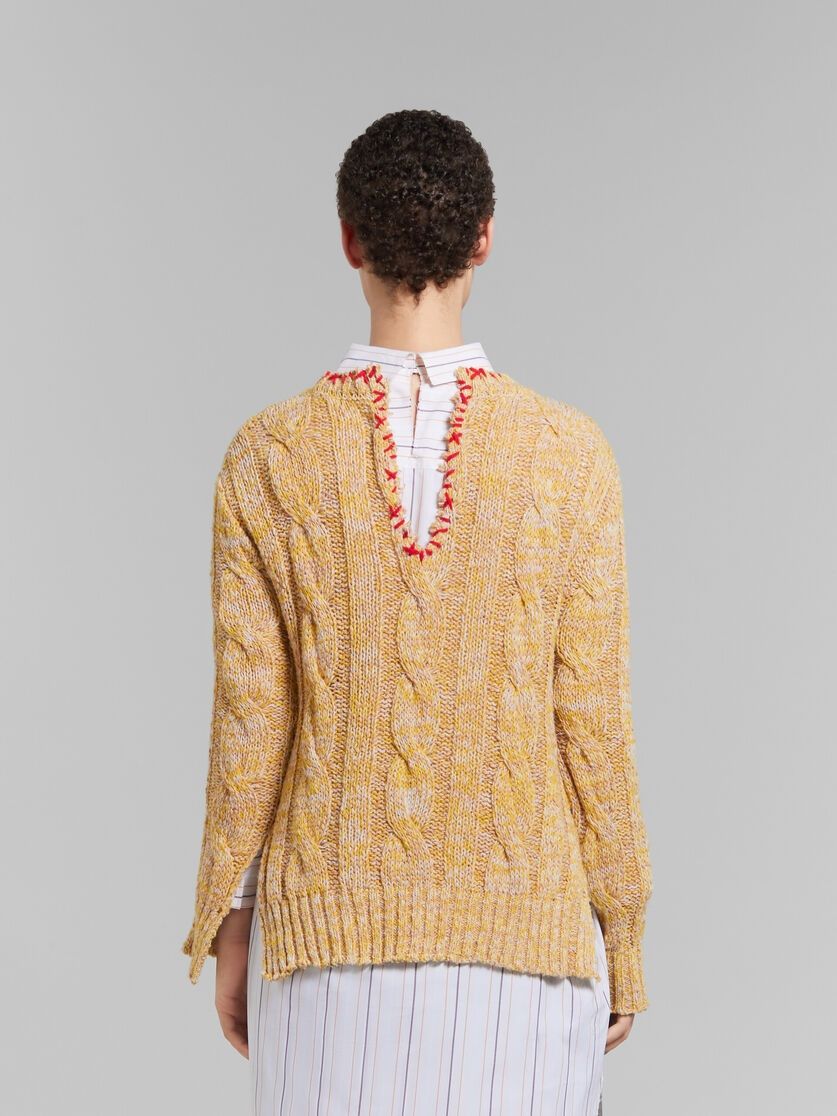 Marni o1w1db10125 Mouline Jumper in Yellow Size L / US 10 / IT 46 - 4 Thumbnail