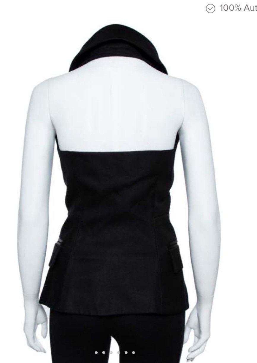 Balmain Balmain Black Double Breasted Halter top Size XS / US 0-2 / IT 36-38 - 2 Thumbnail
