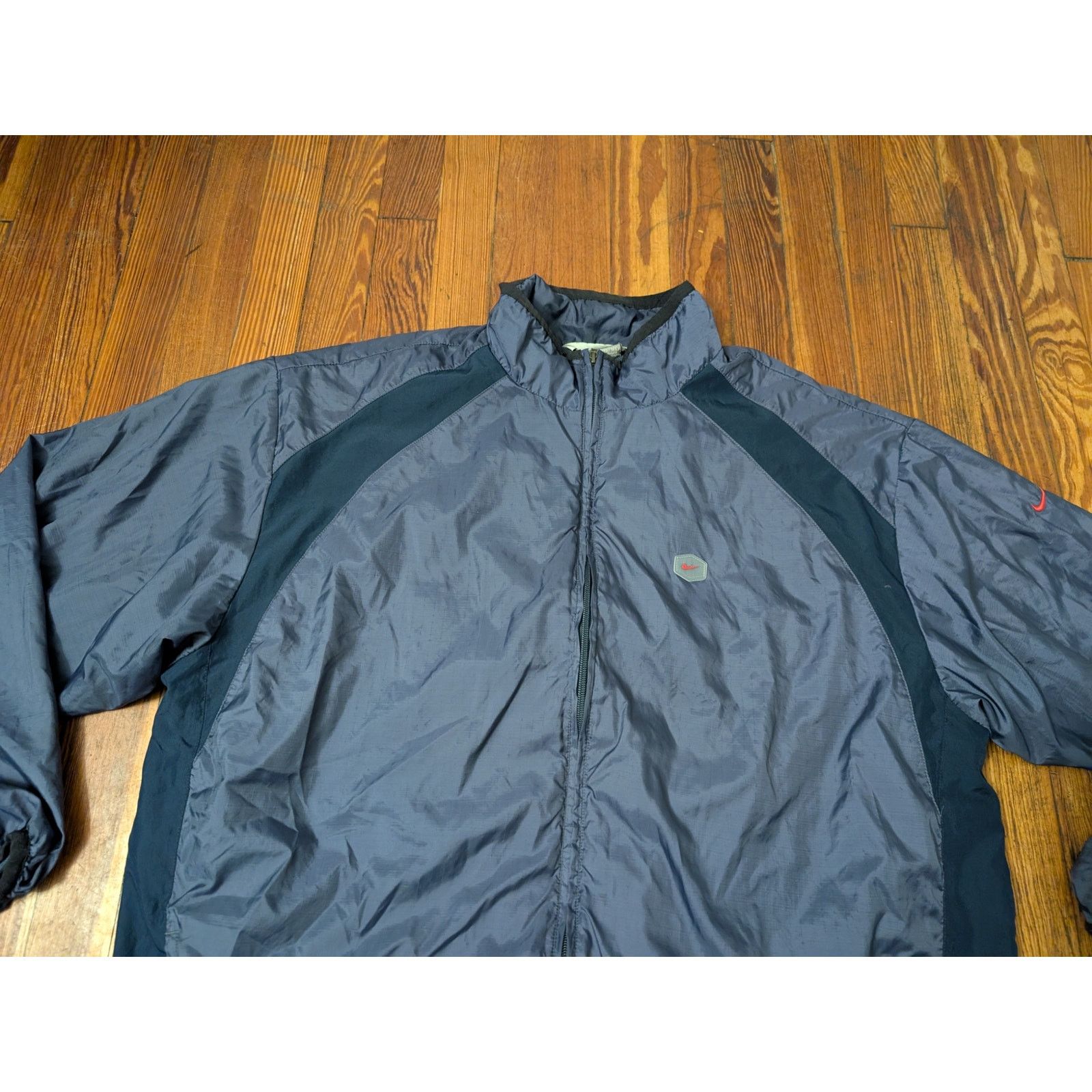 Nike Nike VTG 90s Windbreaker Blue Mens 2XL Windbreaker Full-Zip Size US XXL / EU 58 / 5 - 3 Thumbnail