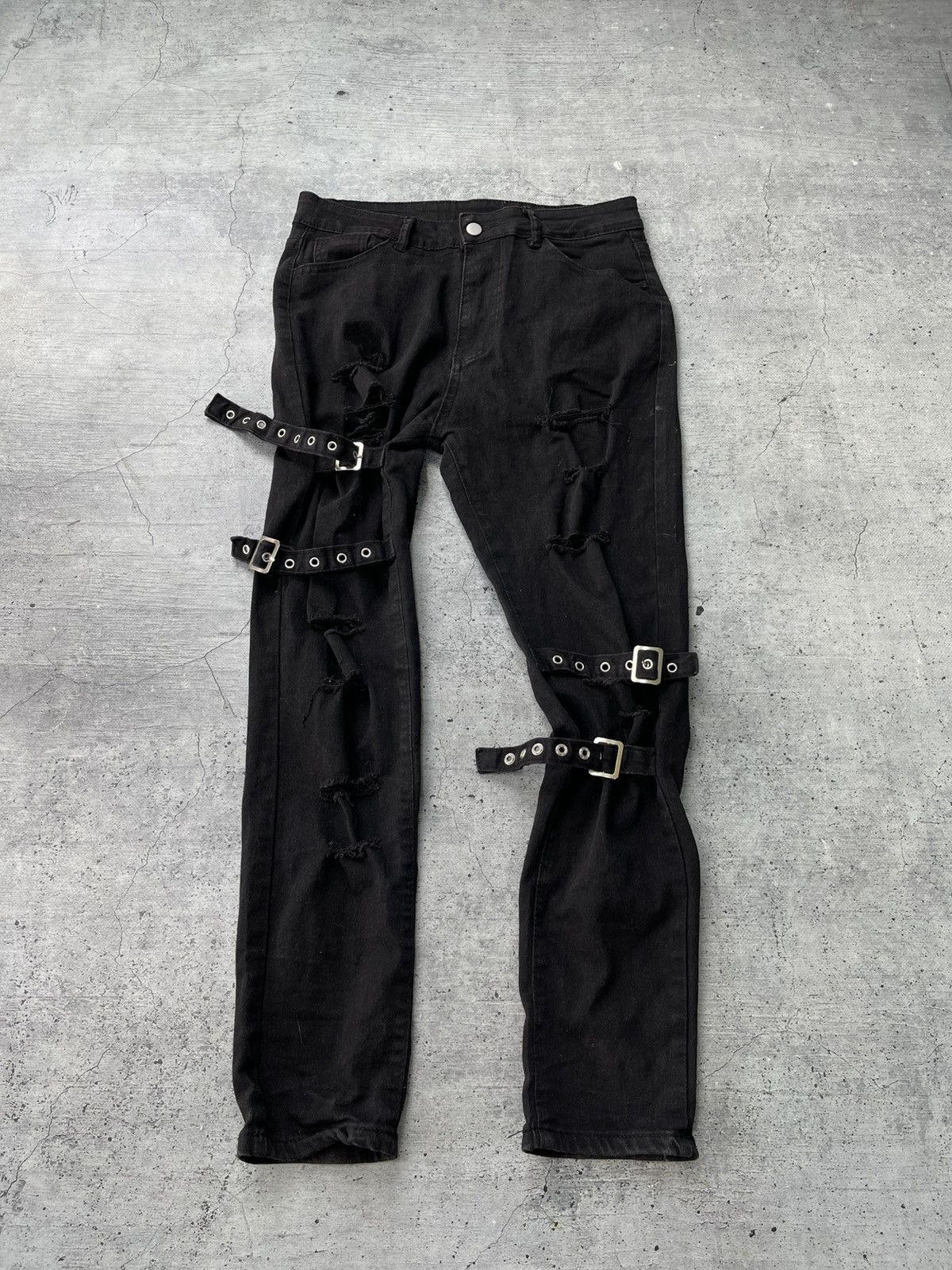 Japanese Brand RARE Mercy Bondage Opium Goth Punk Y2K Avant Garde Pants Size US 32 / EU 48 - 8 Thumbnail