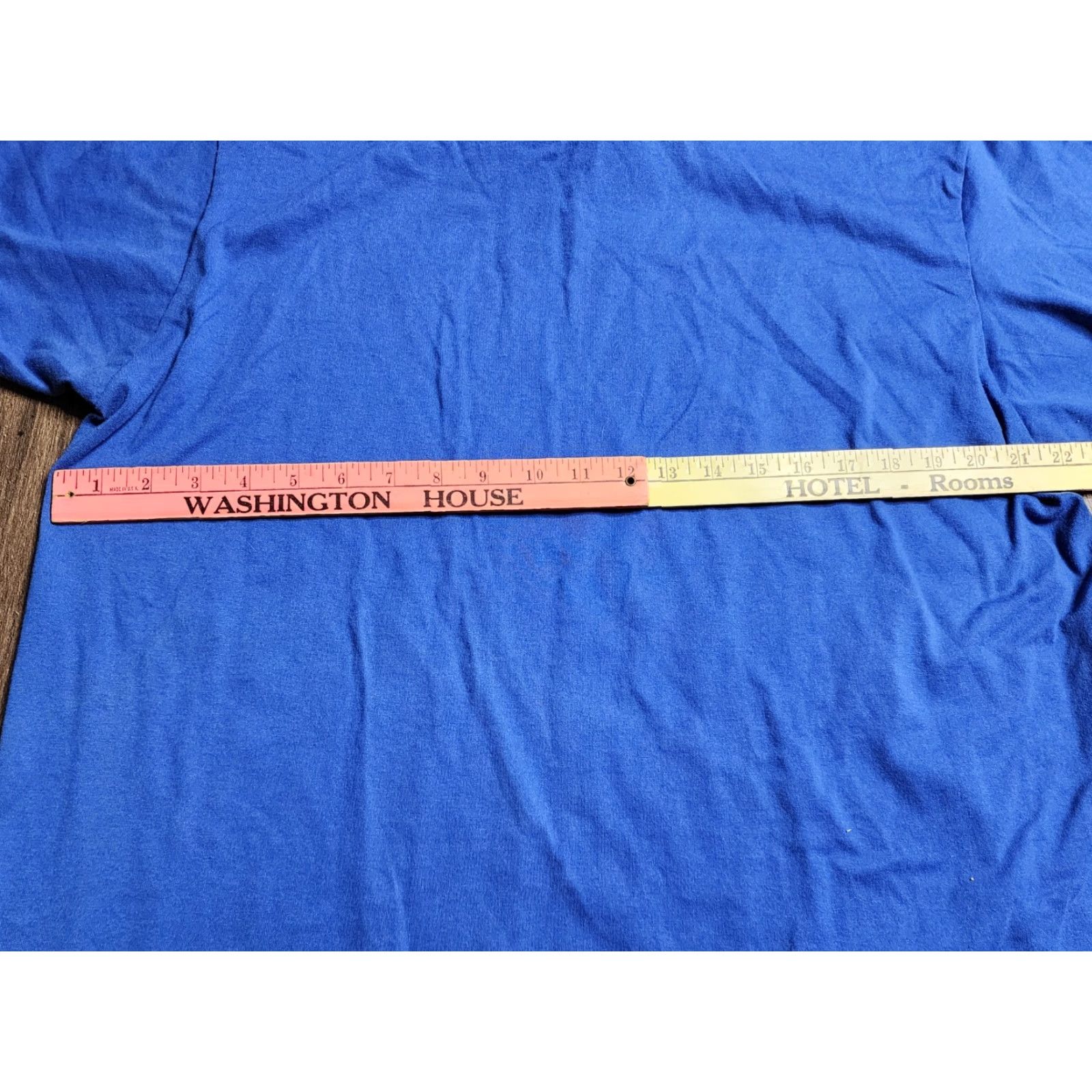 Jerzees VINTAGE Jerzees Polo Shirt XL Blue I Was A Little Devil 1967 Winter Haven High School Classic Mens Size US XL / EU 56 / 4 - 4 Thumbnail