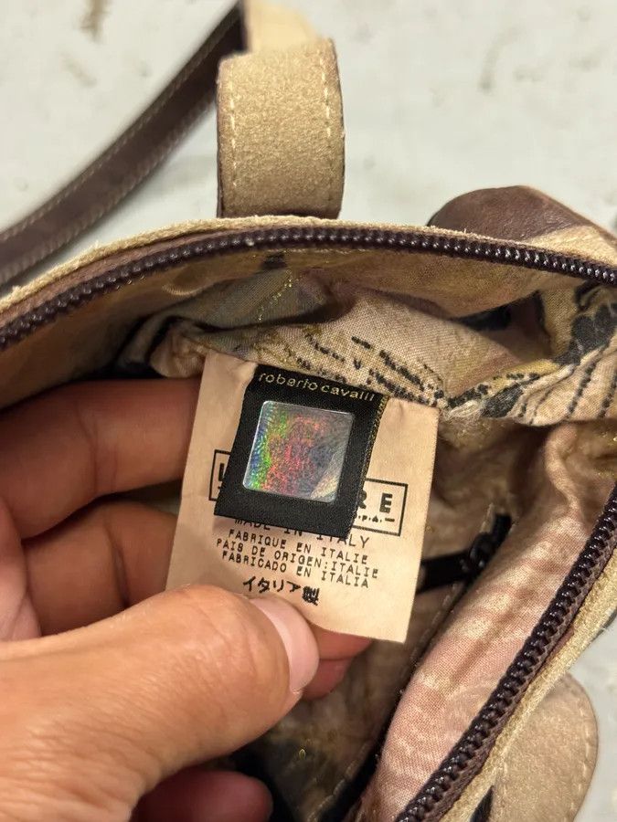 Designer × Just Cavalli × Vintage 2000s Cavalli Brown Brut Handle Bag Size ONE SIZE - 7 Thumbnail