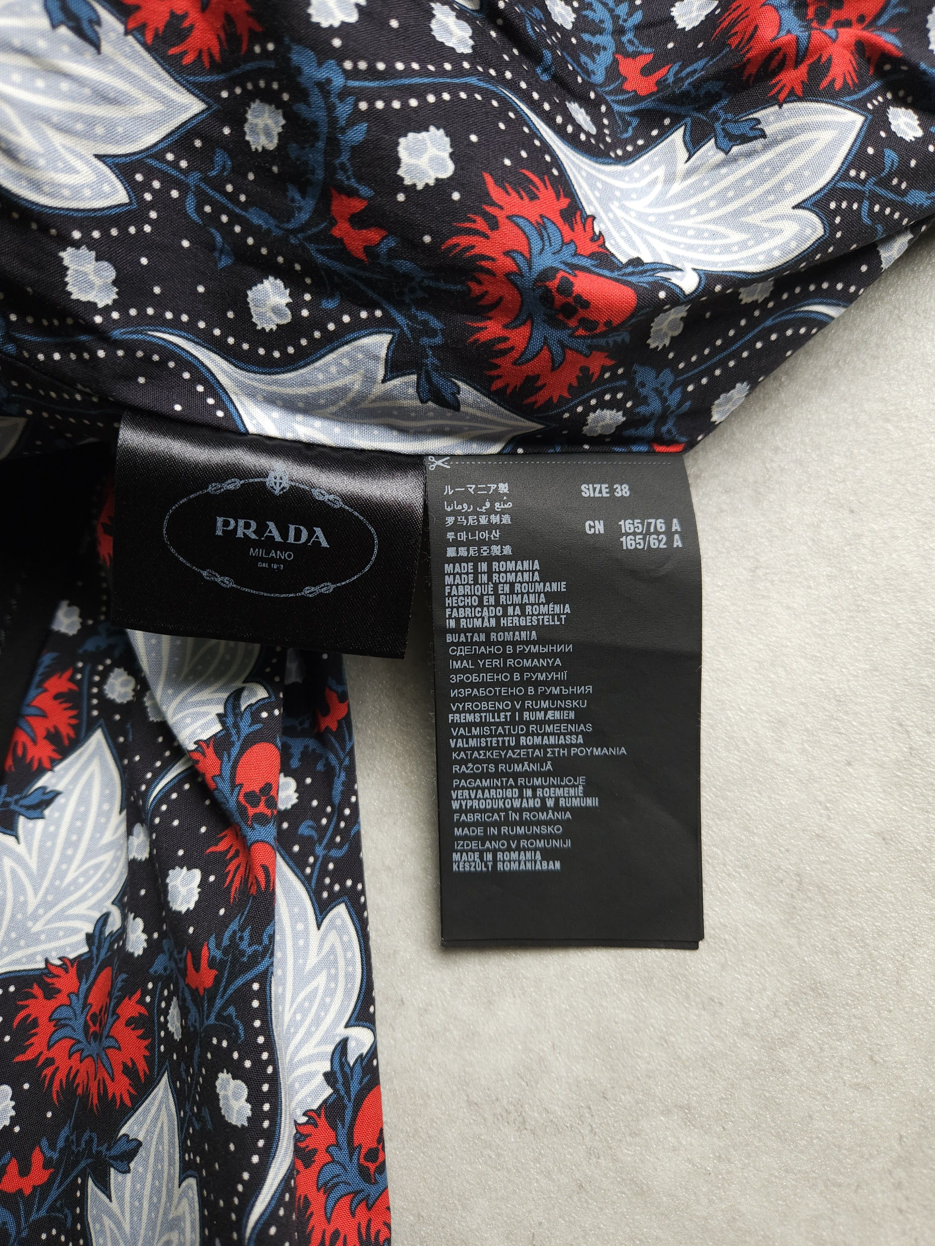 Prada SS2015 Holliday & Brown prada floral sleeveless midi dress Size XS / US 0-2 / IT 36-38 - 12 Thumbnail