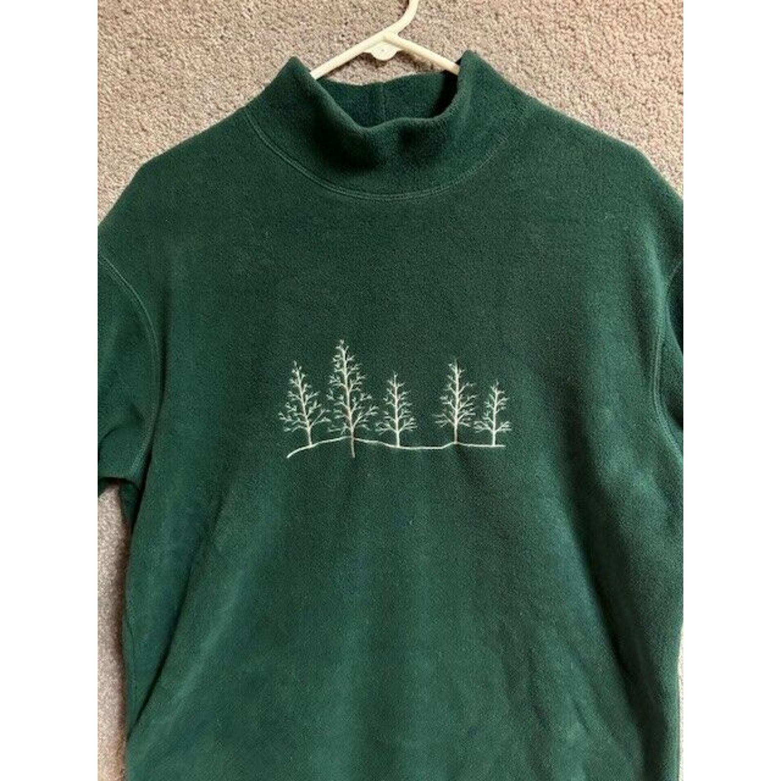 Other Marsh Landing Fleece Sweatshirt Womens M Embroidered Trees Size M / US 6-8 / IT 42-44 - 2 Thumbnail