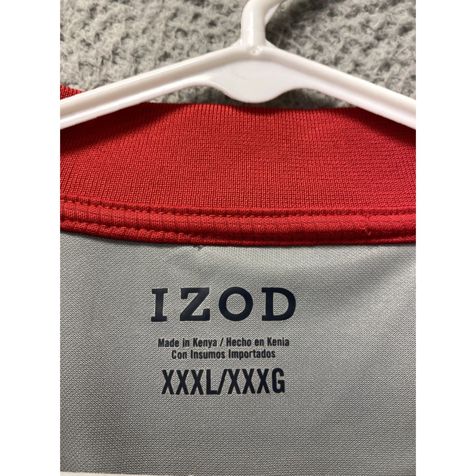 Izod IZOD Polo Shirt Mens XXXL Red Short Sleeve / 111-20 Size US XXL / EU 58 / 5 - 4 Thumbnail