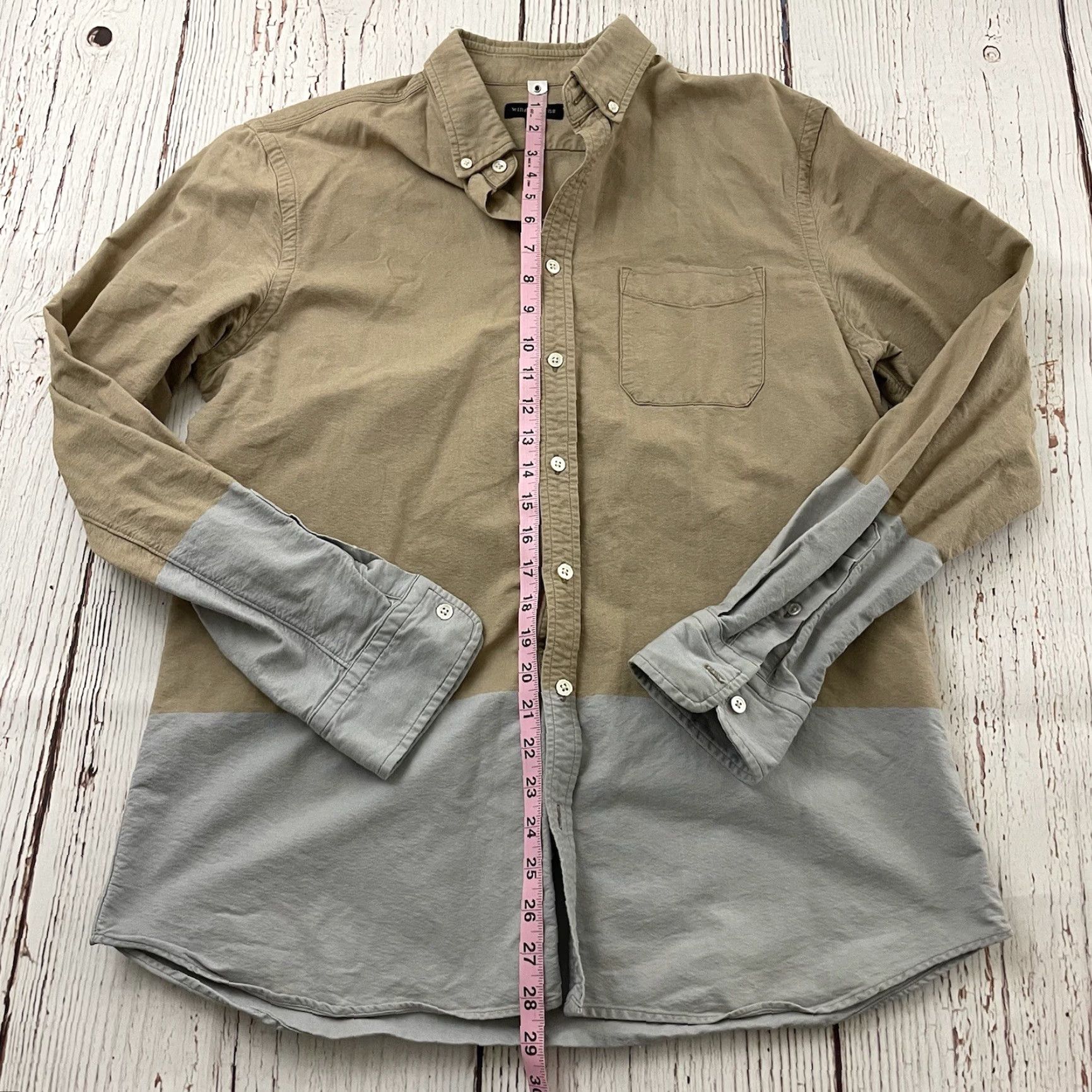 Vintage Wings + Horns Long Sleeve Button-Up Shirt Mens XL Brown Gray Wardrobe Shirt Size US XL / EU 56 / 4 - 3 Thumbnail
