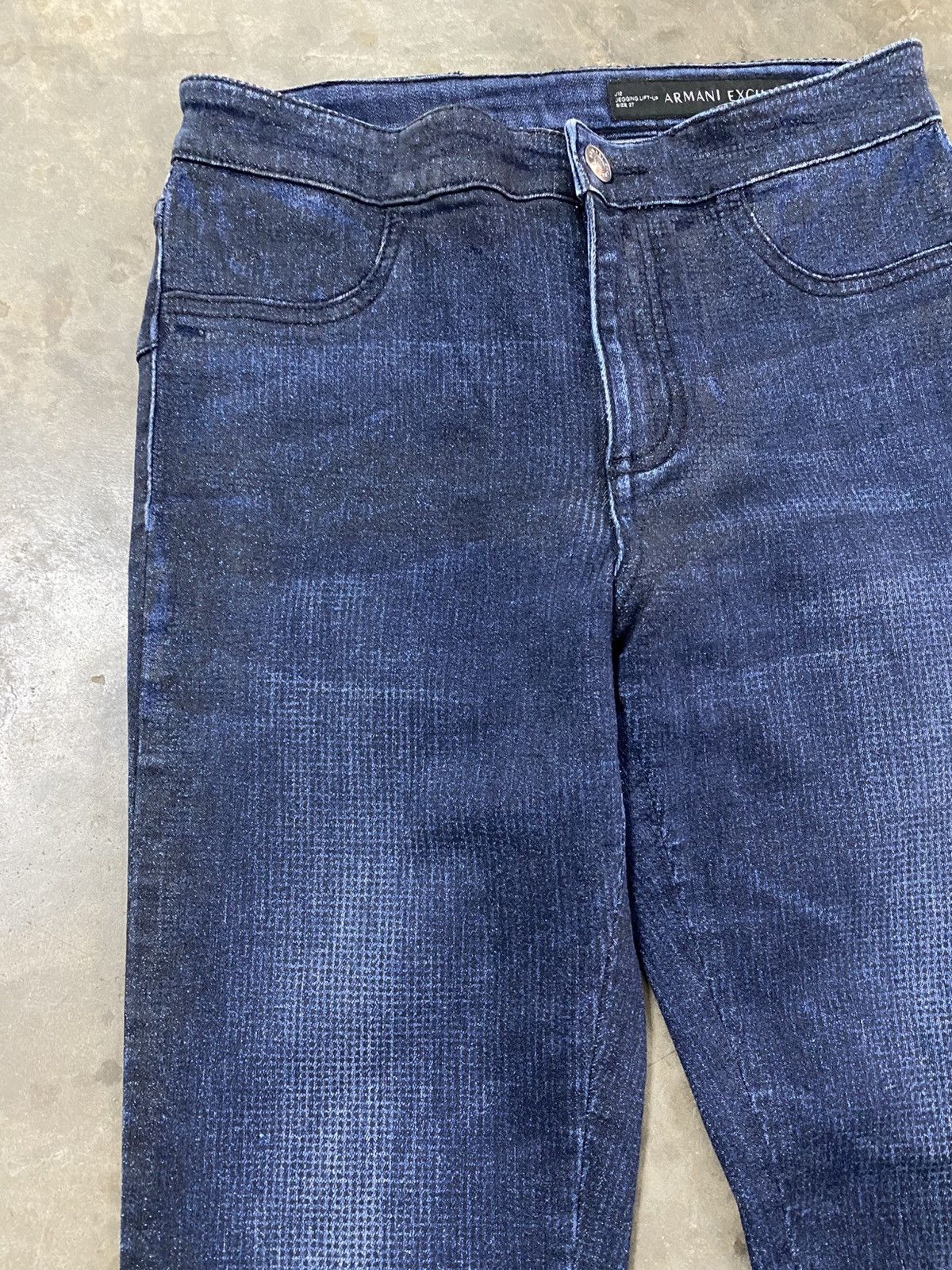 Armani Exchange Armani Exchange J12 Legging Lift Up Wax Blink Jeans @245 Size 27" / US 4 / IT 40 - 4 Thumbnail