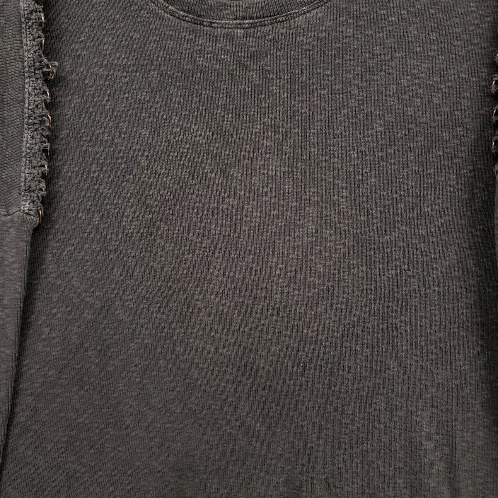 Vintage XCVI Tunic Top Womens M Medium Gray Dolman Oversized Tee Lagenlook Long Sleeve Size M / US 6-8 / IT 42-44 - 6 Thumbnail