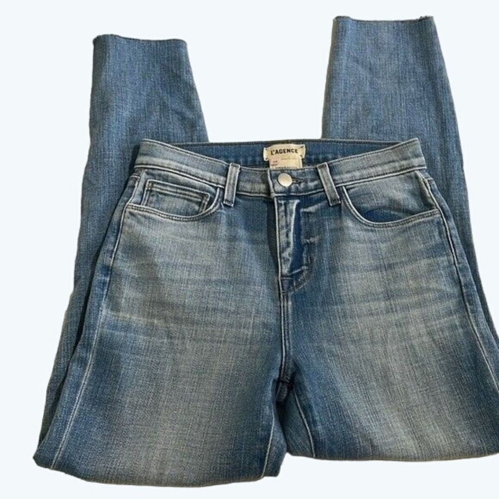 L'AGENCE L’agence Jeans El Matador Slim High Rise Distressed Size 24 Size 24" / US 00 / IT 34 - 5 Thumbnail