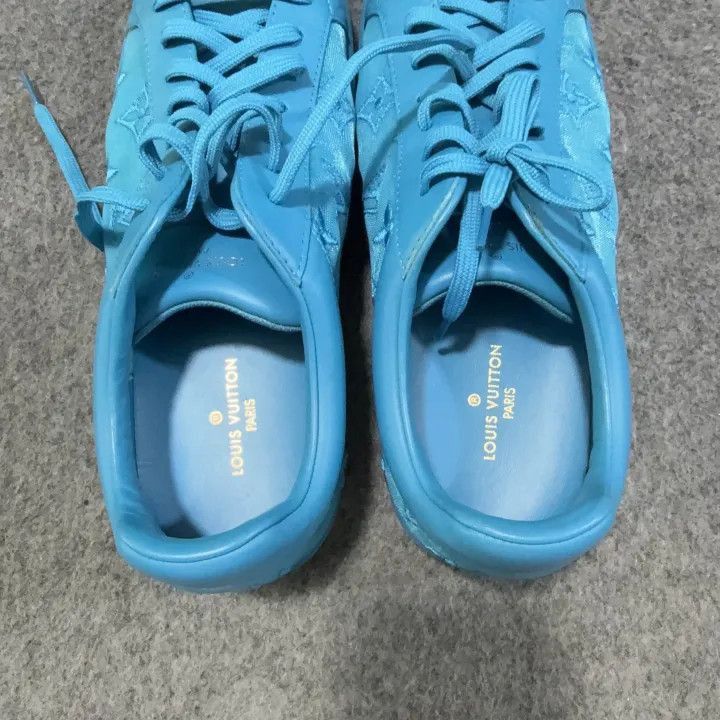 Louis Vuitton Louis Vuitton Blue Low-Top Fashion Sneakers -2508 Size US 8 / EU 41 - 6 Thumbnail