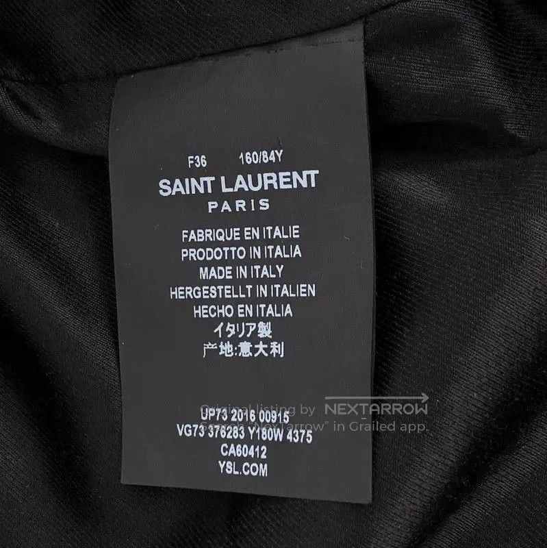 Yves Saint Laurent YSL Blue Wool Women's Jacket XS . Size XS / US 0-2 / IT 36-38 - 6 Thumbnail