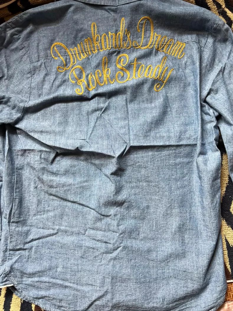Wacko Maria Wacko maria Embroidered denim shirt, classic letter embroi Size US M / EU 48-50 / 2 - 7 Thumbnail