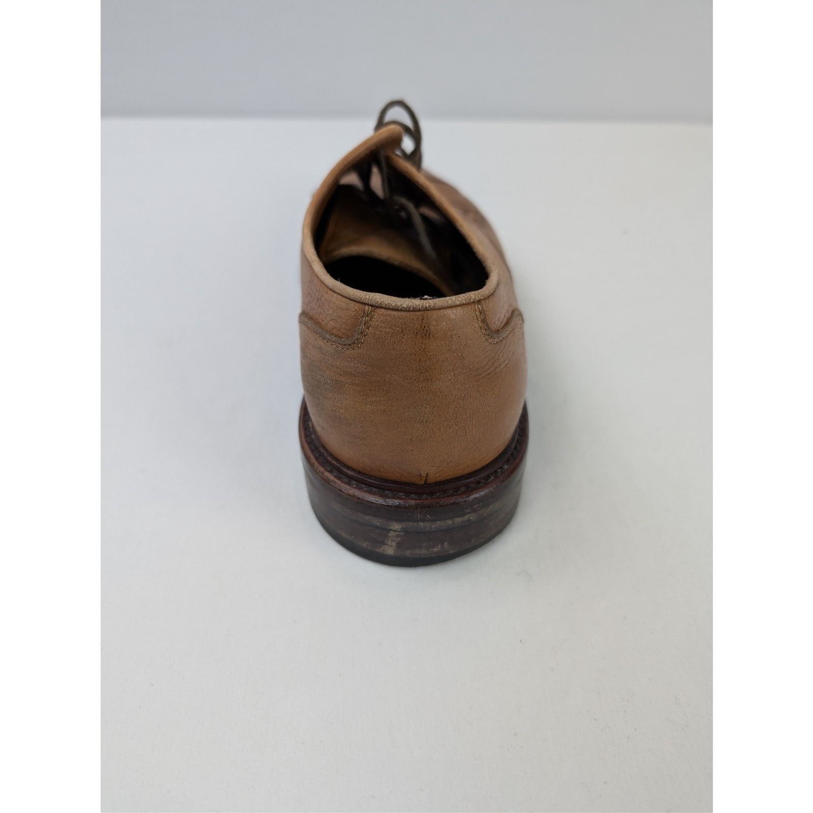 Brunello Cucinelli o1rshd1 CC20 men's brown grain leather cap-toe derby shoes Size US 10 / EU 43 - 16 Thumbnail