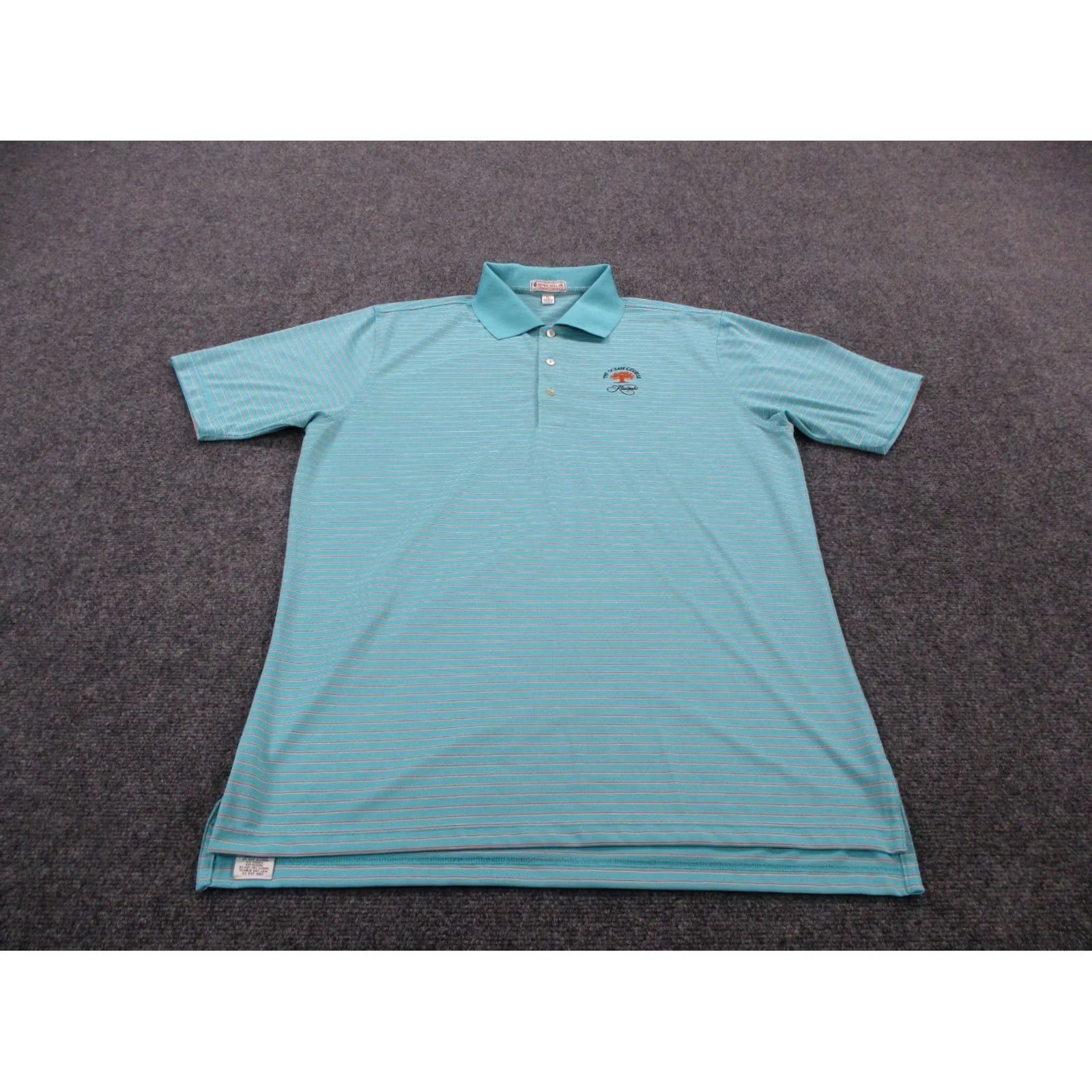 Peter Millar Peter Millar Polo Shirt Mens L Summer Comfort Golf Stretch Ocean Course Kiawah Size US XL / EU 56 / 4 - 2 Thumbnail