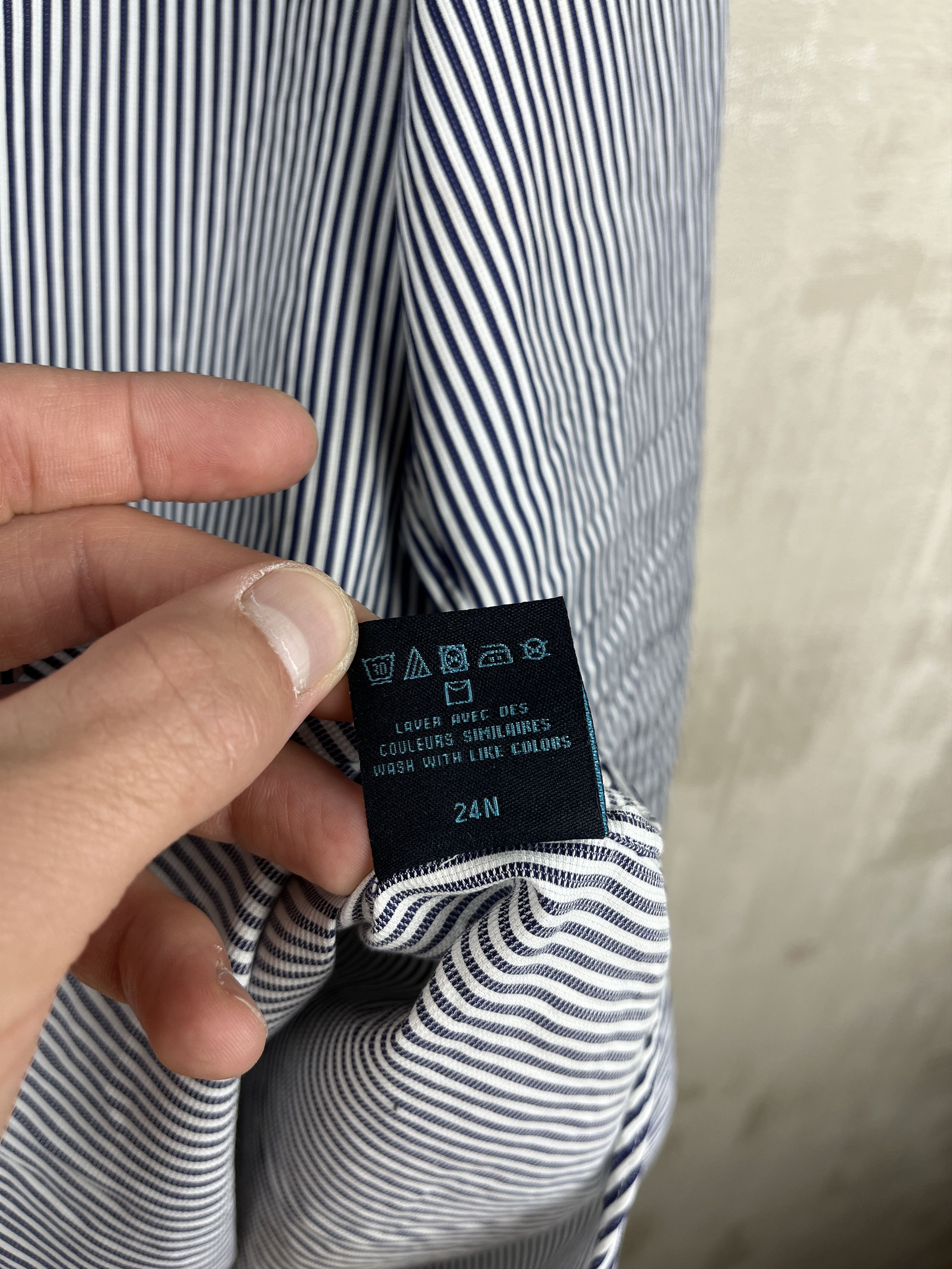 Faconnable Faconnable Striped Long Sleeve Shirt Size 42 - 16.5 Classic Size US L / EU 52-54 / 3 - 12 Thumbnail
