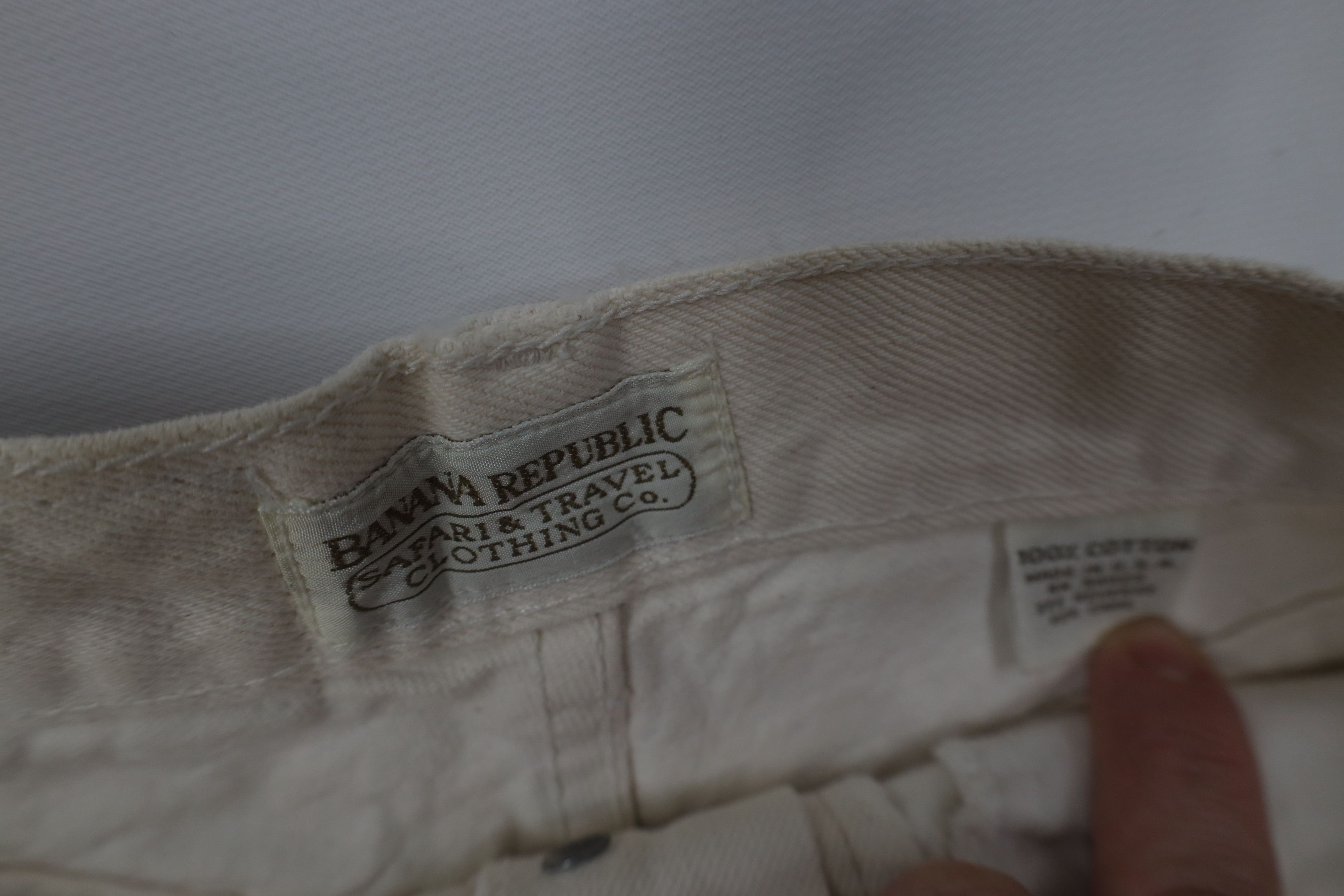 Banana Republic Vintage 90s Banana Republic Safari Fly Denim Shorts USA Size 27" / US 4 / IT 40 - 7 Thumbnail