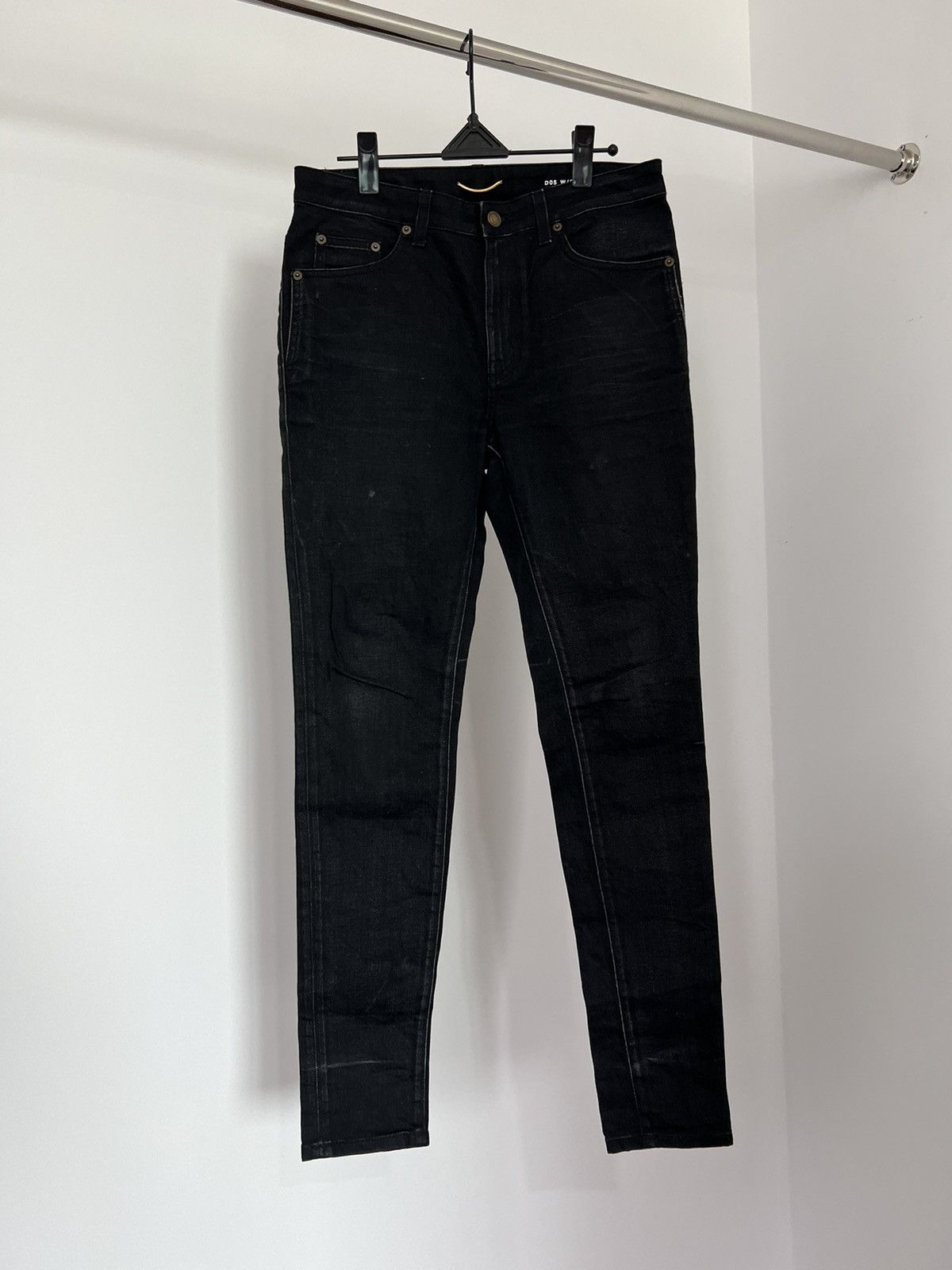 Saint Laurent Paris Saint Laurent Hedi Slimane Skinny Denim Jeans Super ...