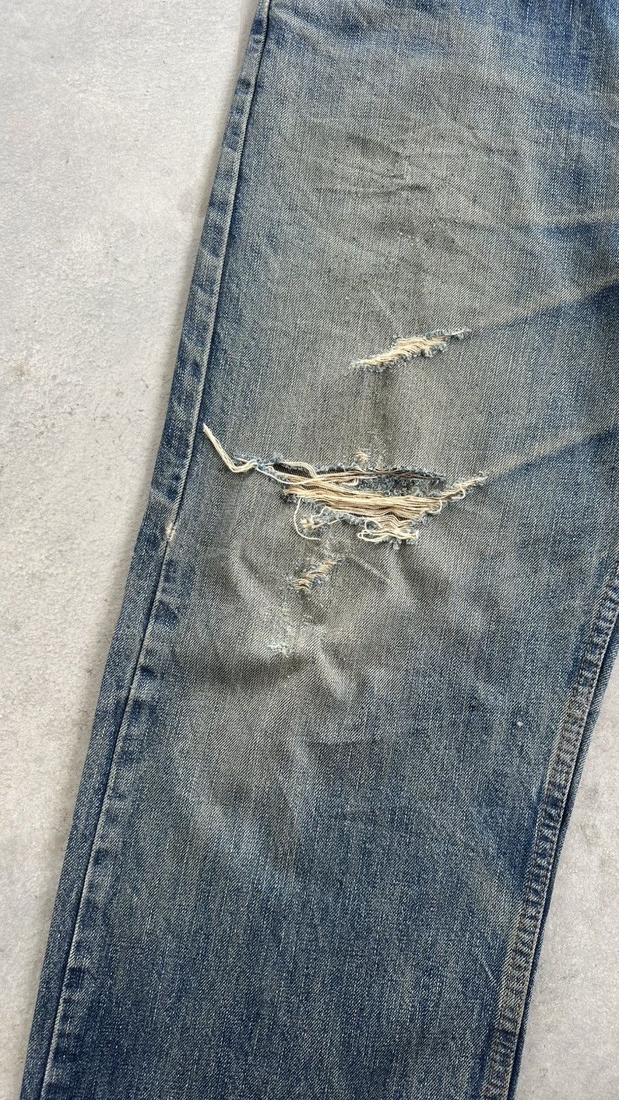Levi's VINTAGE LEVIS 90S DISTRESSED DENIM PANT Size US 34 / EU 50 - 4 Thumbnail