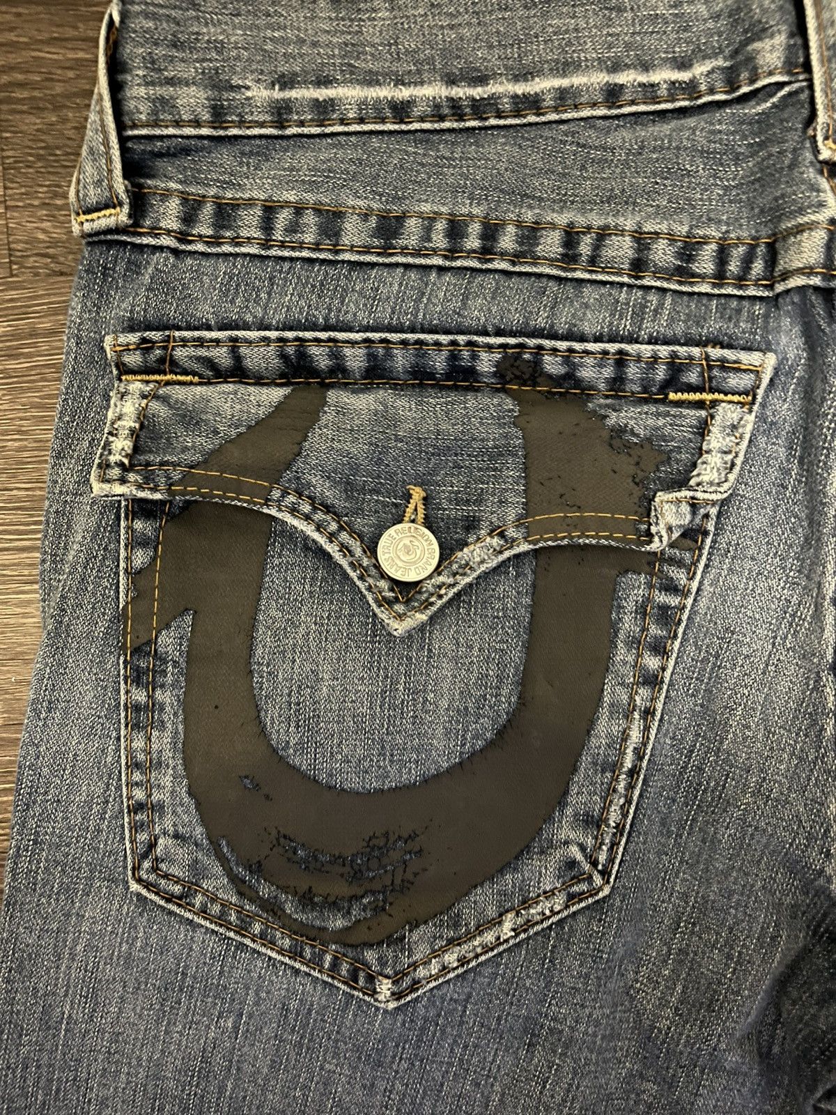 True Religion True Religion Vintage Distressed Denim Size US 33 - 2 Thumbnail