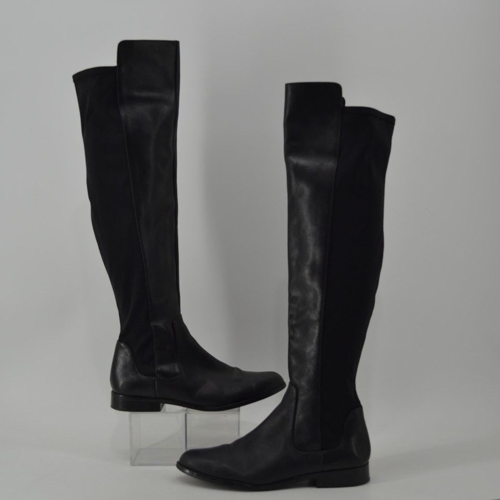 Clarks Clarks Caddy Belle Knee High Boot Leather Black Minimalist 7 Size US 7 / IT 37 - 6 Thumbnail