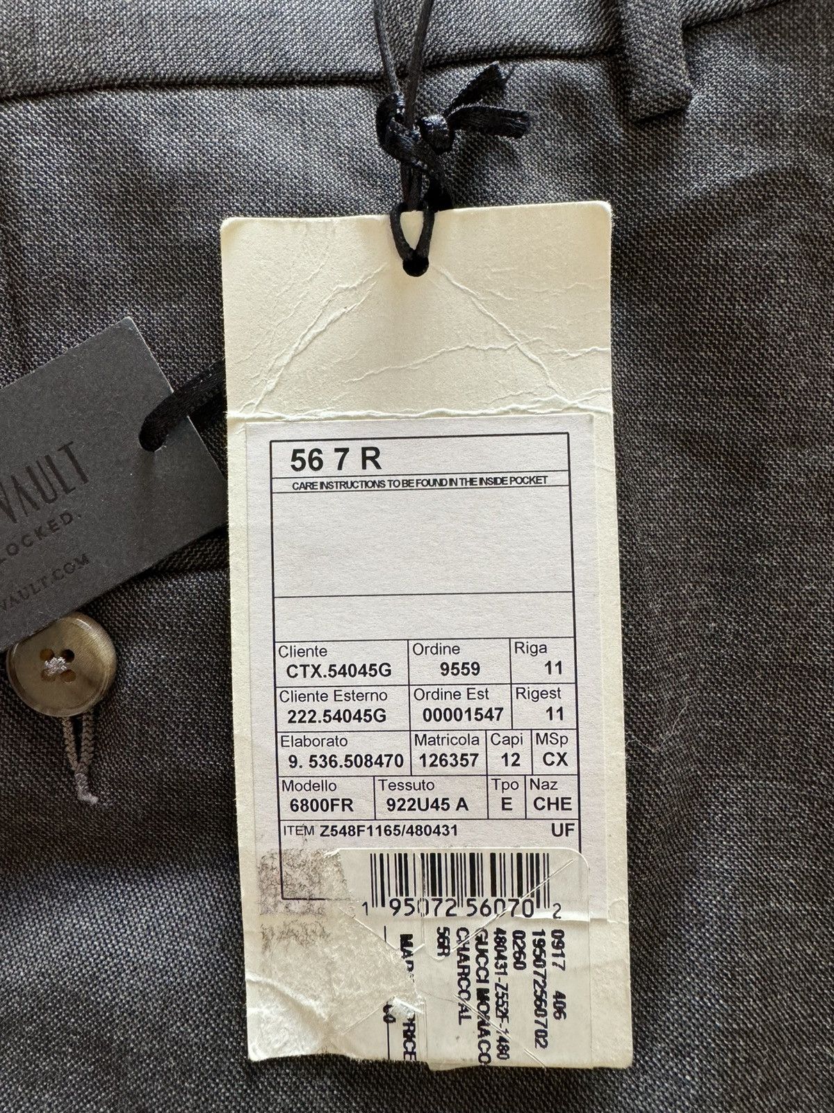 Gucci NWT Gucci Gray trousers Size 38R - 6 Thumbnail