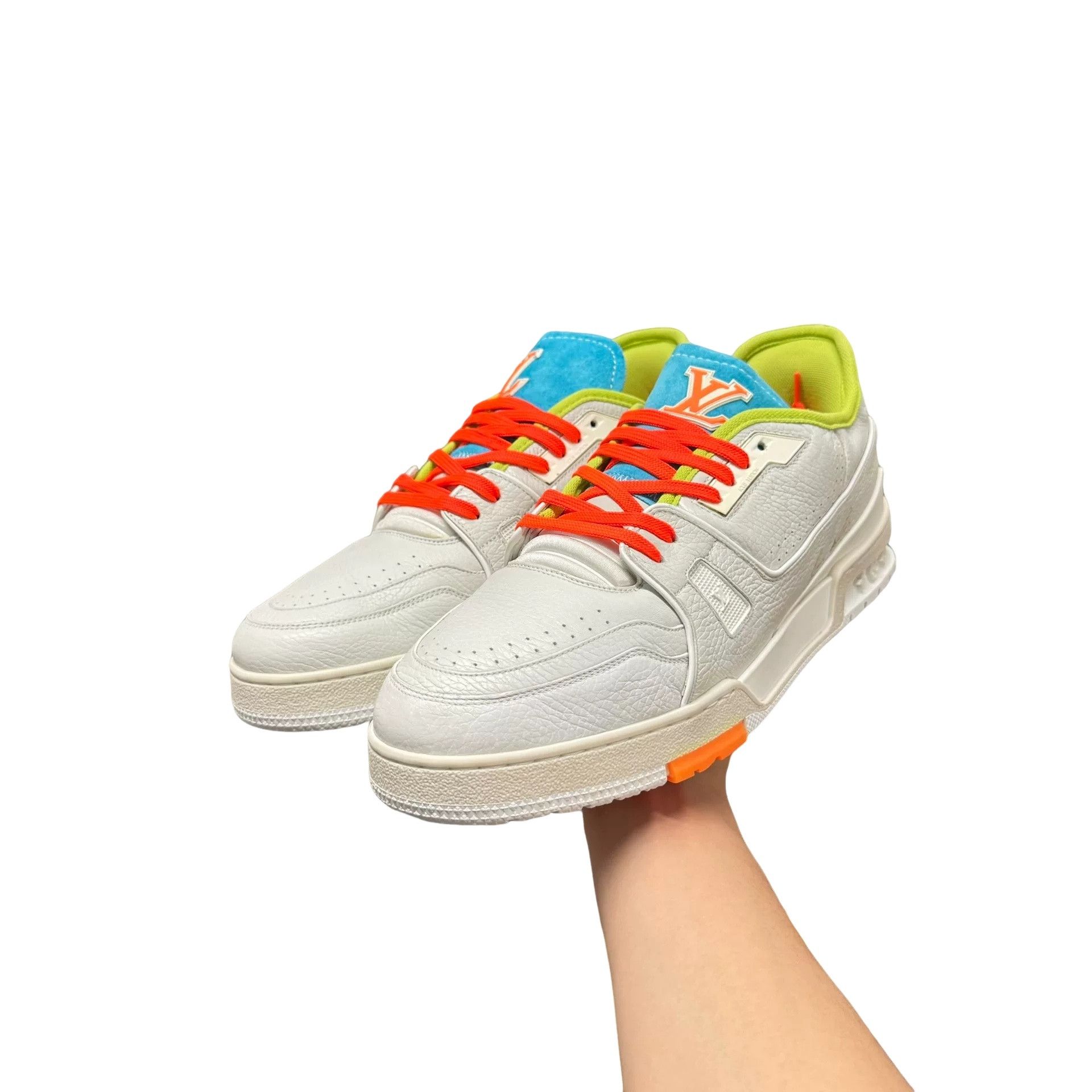 Louis Vuitton Louis Vuitton LV Trainer Upcycled Sneakers Size 13 Size US 13 / EU 46 - 1 Thumbnail