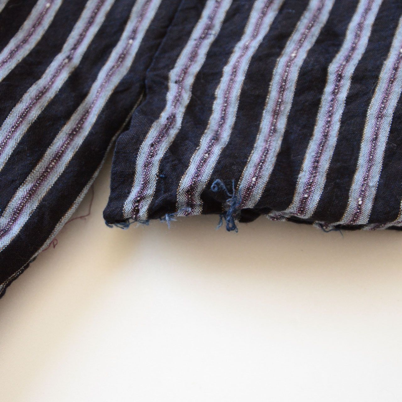 Other Vintage Japanese Noragi Jacket Indigo Striped Cotton Size M / US 6-8 / IT 42-44 - 4 Thumbnail