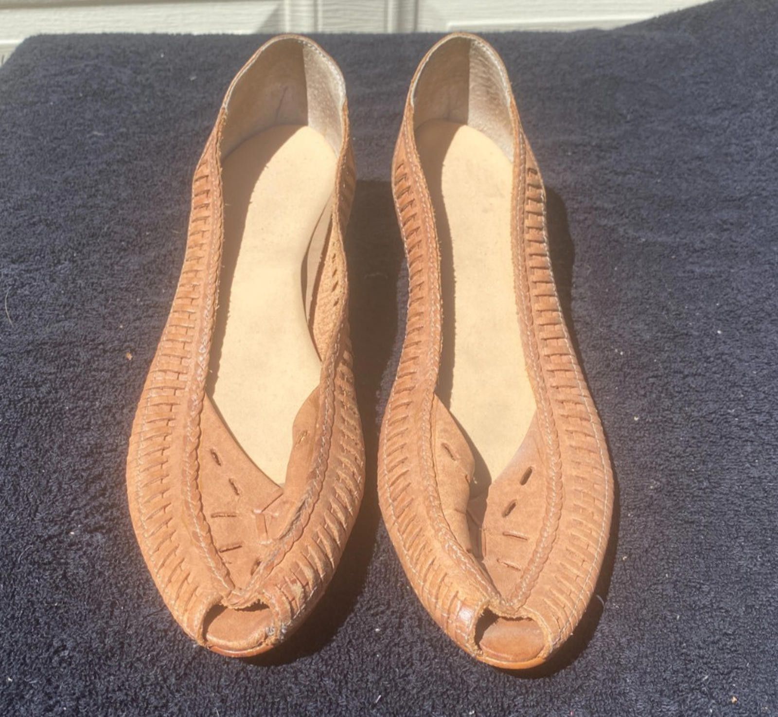 Nicole Club VINTAGE NICOLE Womens 10M Brown Slip-on Low Heel Shoes (S613 Size US 10 / IT 40 - 1 Thumbnail