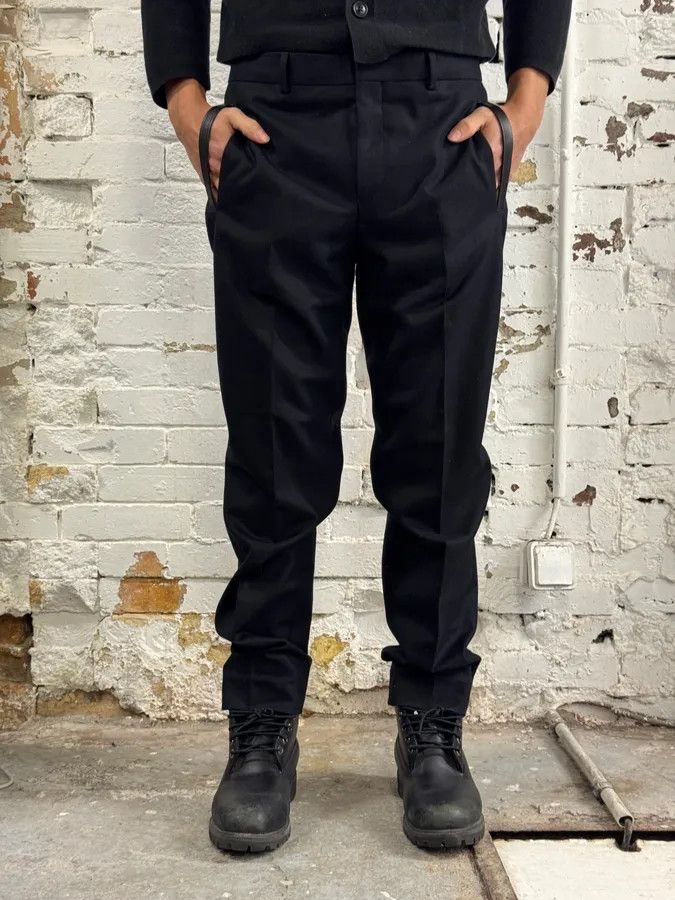 Givenchy AW2015 Givenchy Black Wool Tailored Pants by Riccardo Tisci Size US 34 / EU 50 - 2 Thumbnail