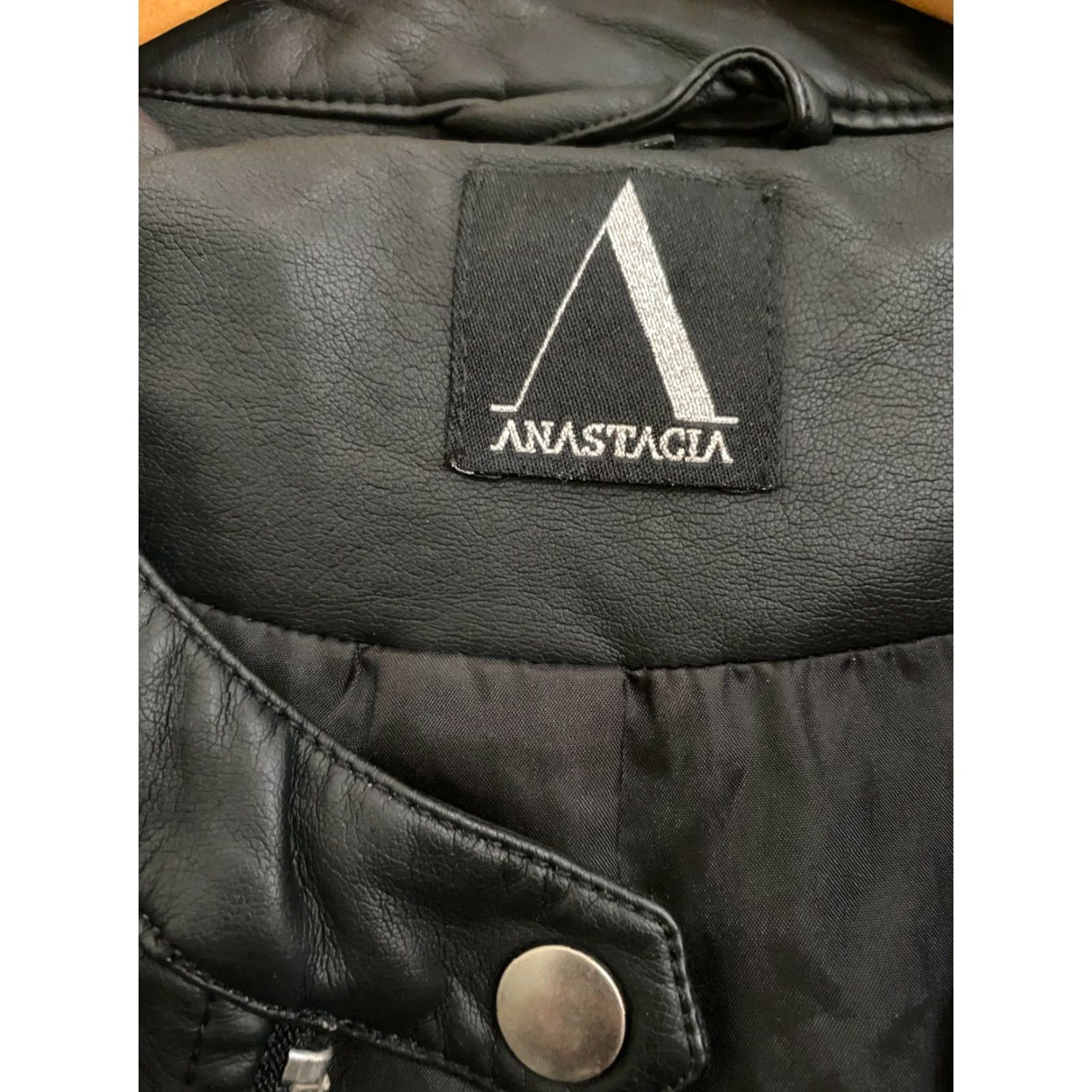 Vintage ANASTASIA Coat BLACK Quality Thick Jacket Mens Medium 40/42 Coat Black Jacket Mens Medium 40/42 Size US M / EU 48-50 / 2 - 2 Thumbnail
