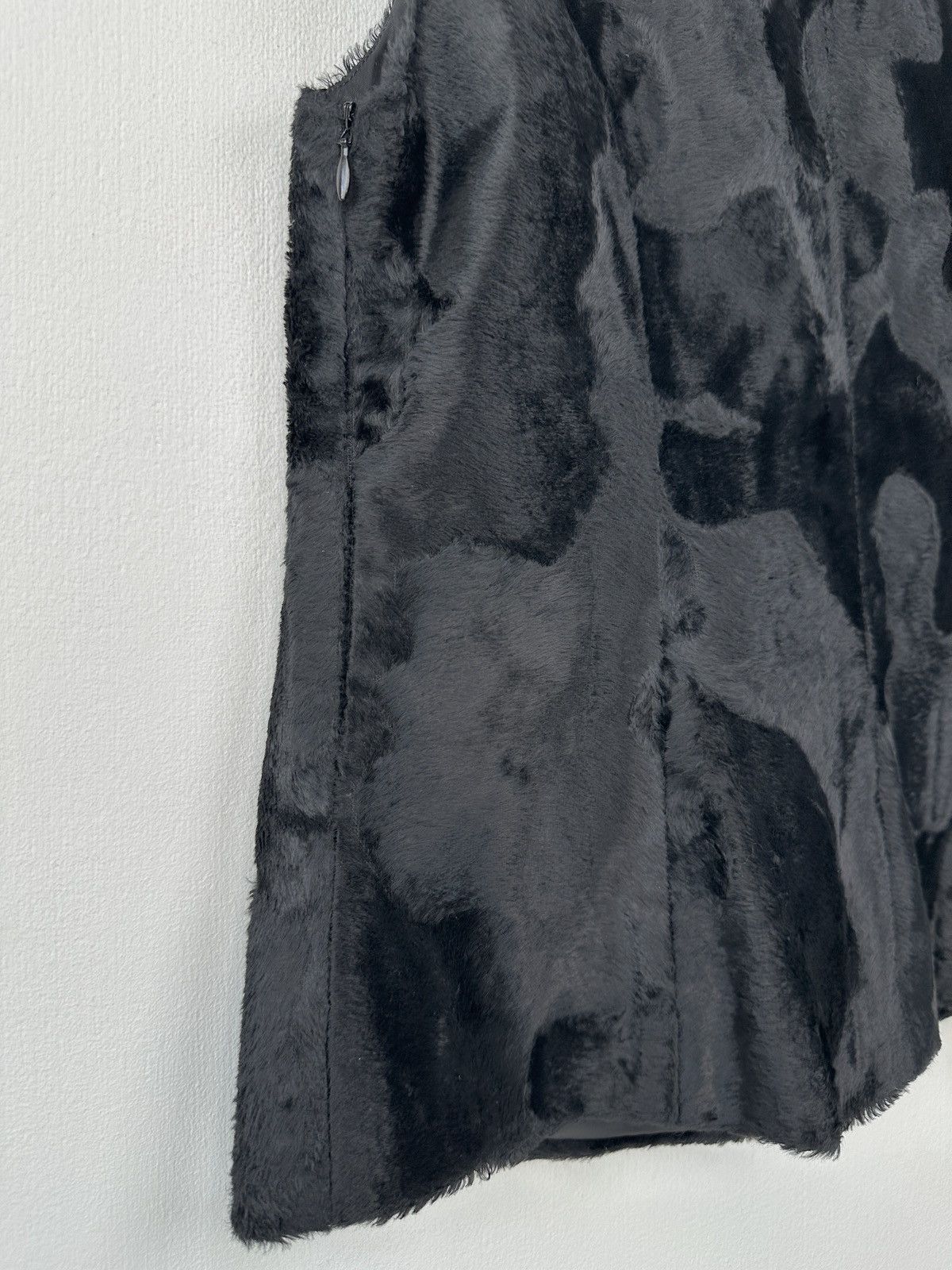 Annette Gortz ANNETTE GORTZ Avant Garde Velour Tank Top Vest Jacket Black Size XS / US 0-2 / IT 36-38 - 6 Thumbnail