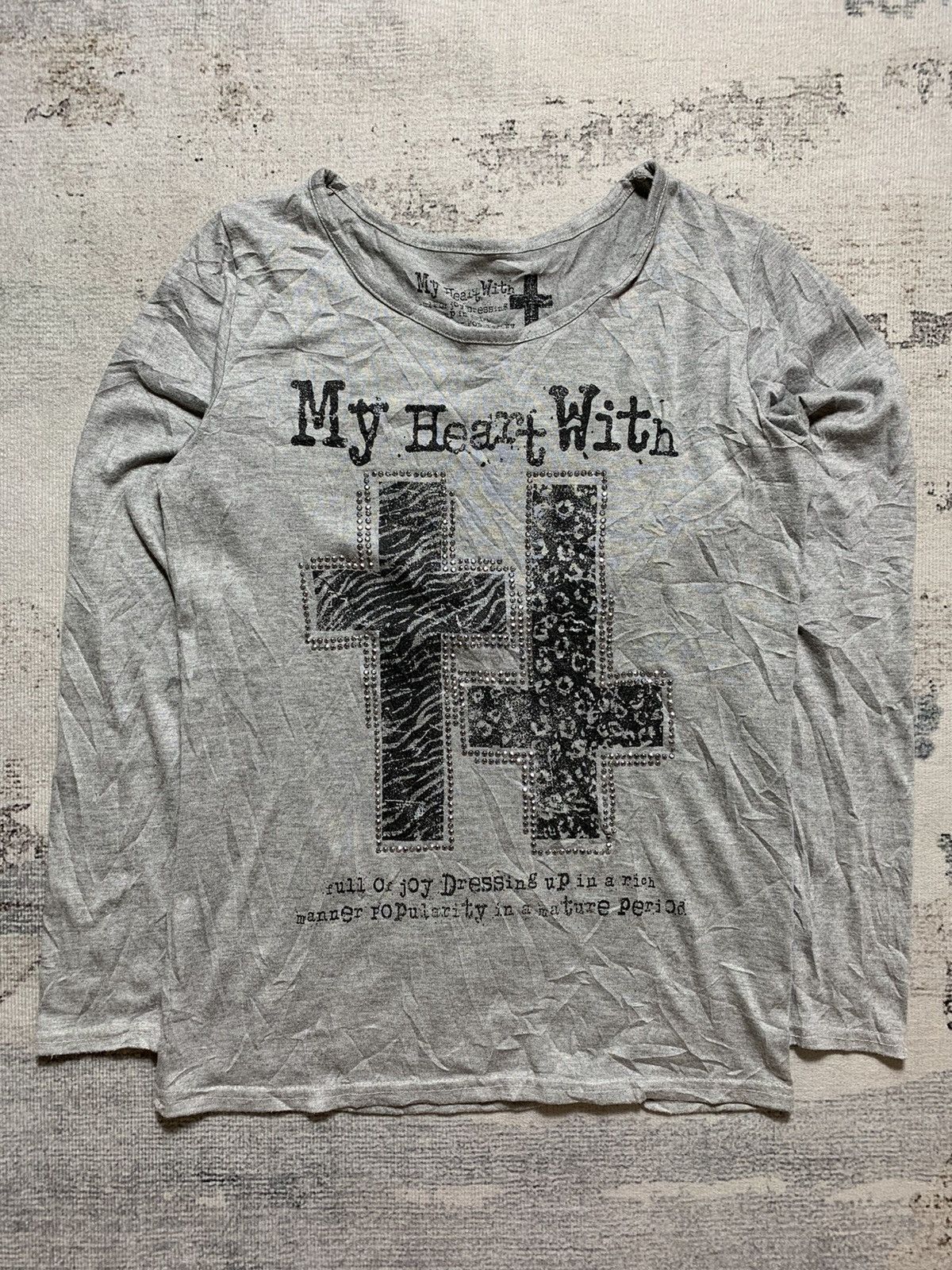 Beauty Beast 💥BINDING OFFER💥Japanese Poem Cross Gothic Style Chami Chami Size US M / EU 48-50 / 2 - 1 Thumbnail