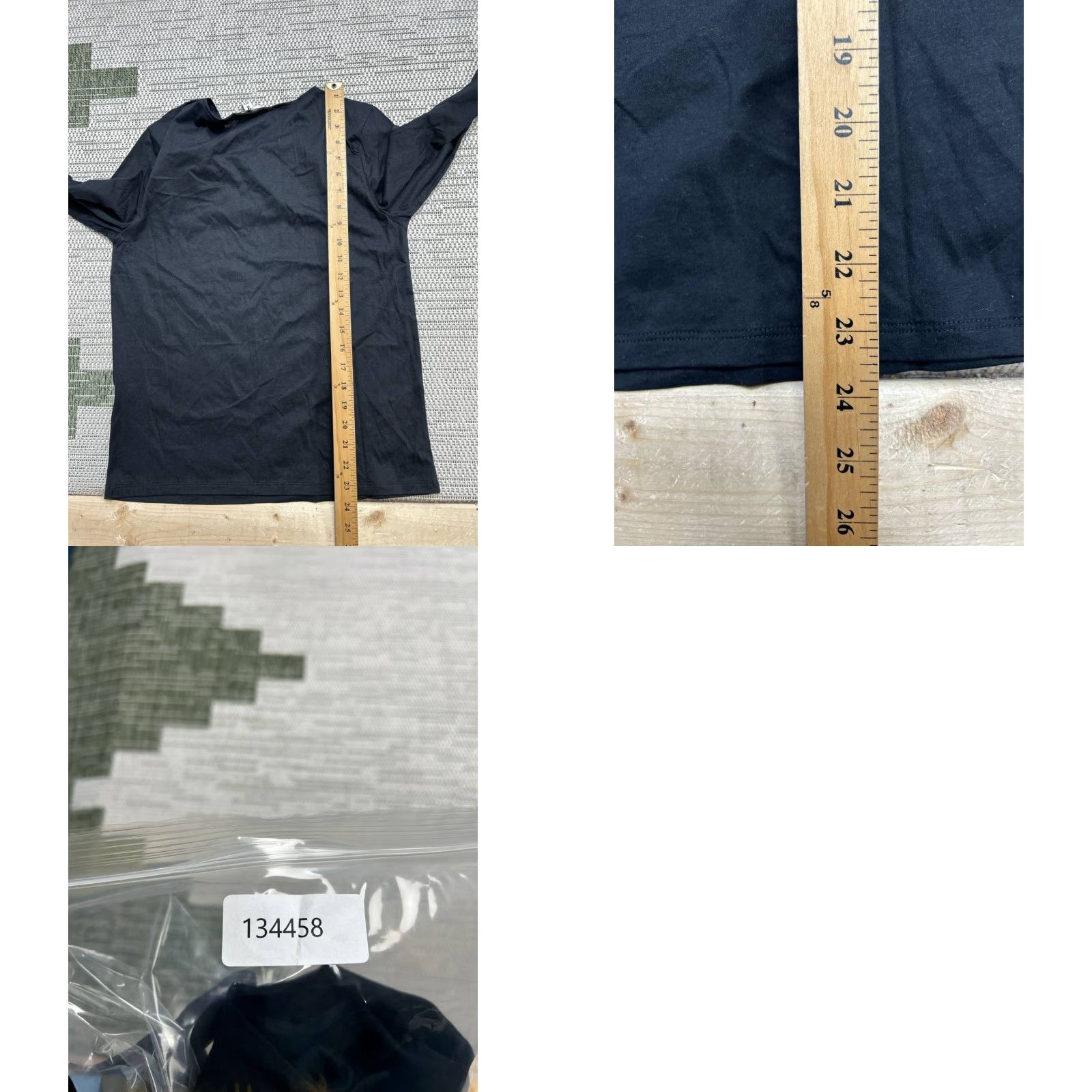Banana Republic Banana Republic Shirt Womens Medium Black Cotton Pullover Knit T-Shirt Regular Sleeve Long Casual Classic 90s? Size M / US 6-8 / IT 42-44 - 8 Thumbnail