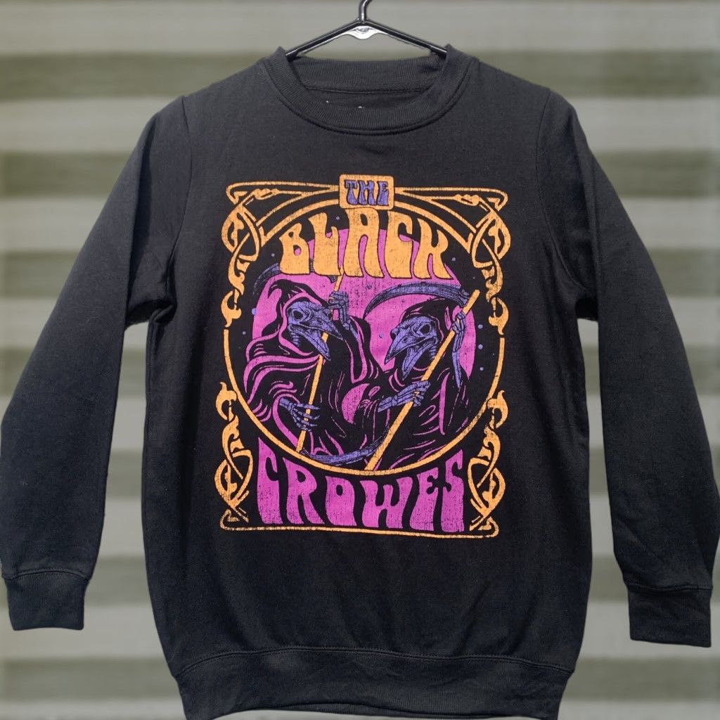 Vintage The Black Crowes Sweatshirt Women’s XS Black Purple Orange Lg Graphic NWT Size XS / US 0-2 / IT 36-38 - 1 Thumbnail