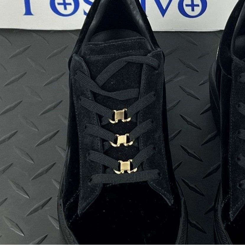 Buscemi Buscemi Ninna Velvet Black Leather Sneakers US 7 Size US 7 / IT 37 - 10 Thumbnail