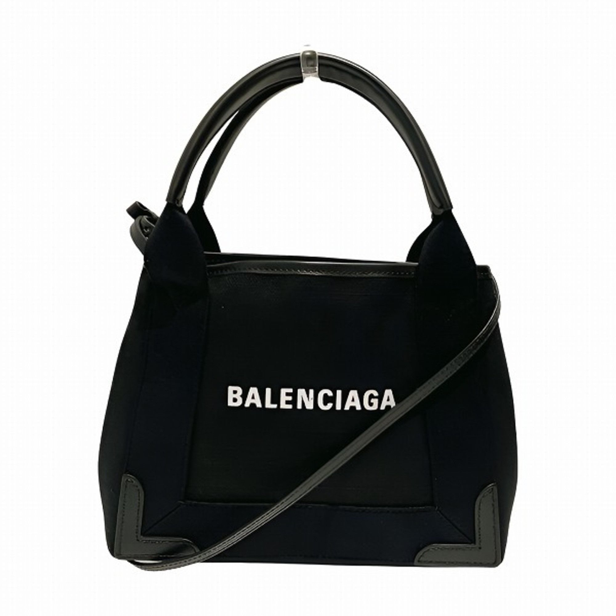 image of Balenciaga Navy Cabas Xs 390346 2Way Bag Handbag Shoulder Ladies in Black, Women's