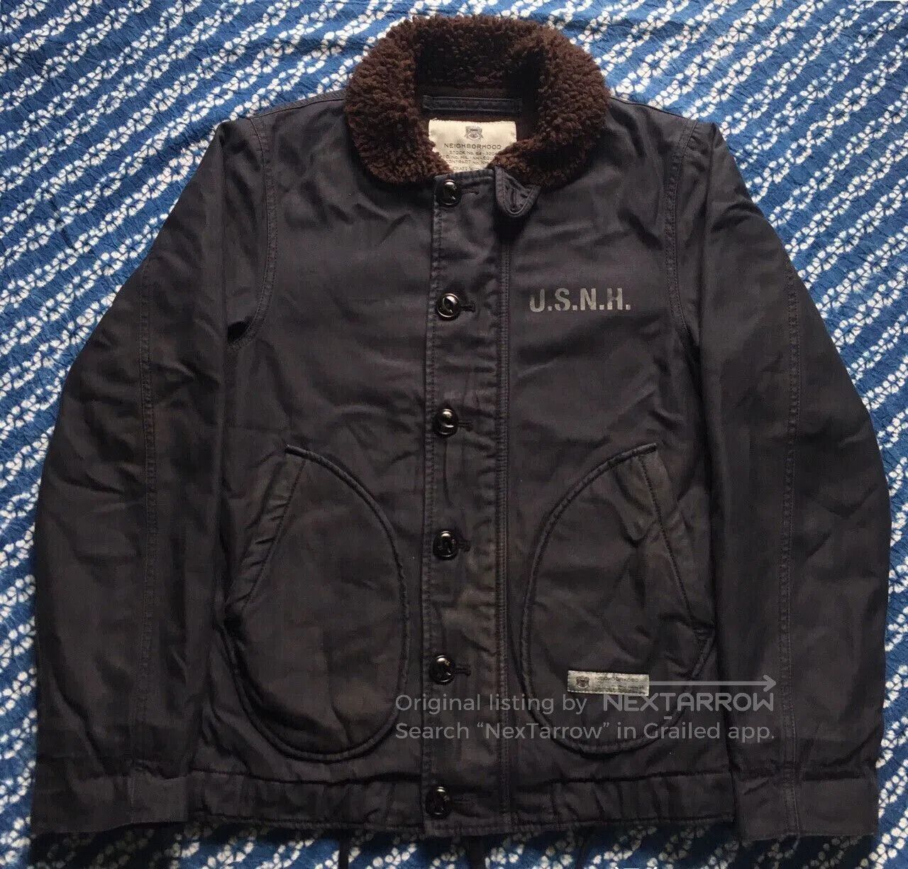 Neighborhood Neighborhood N1 Cotton Jacket in Deep Blue. Size US S / EU 44-46 / 1 - 1 Thumbnail